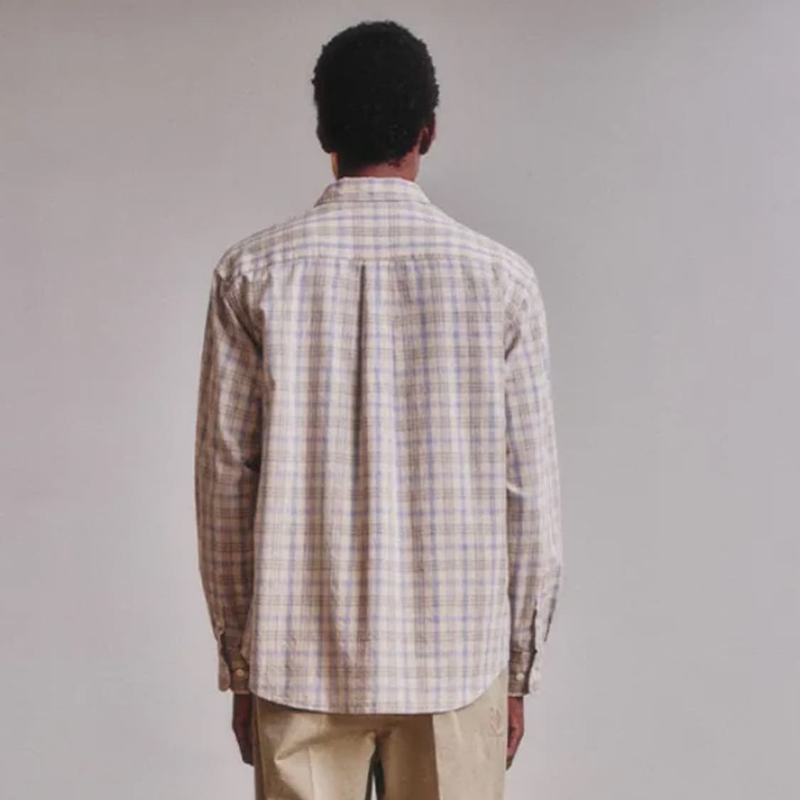 아트이프액츠 French Check Shirt_Cliff/Blue L 상품이미지4