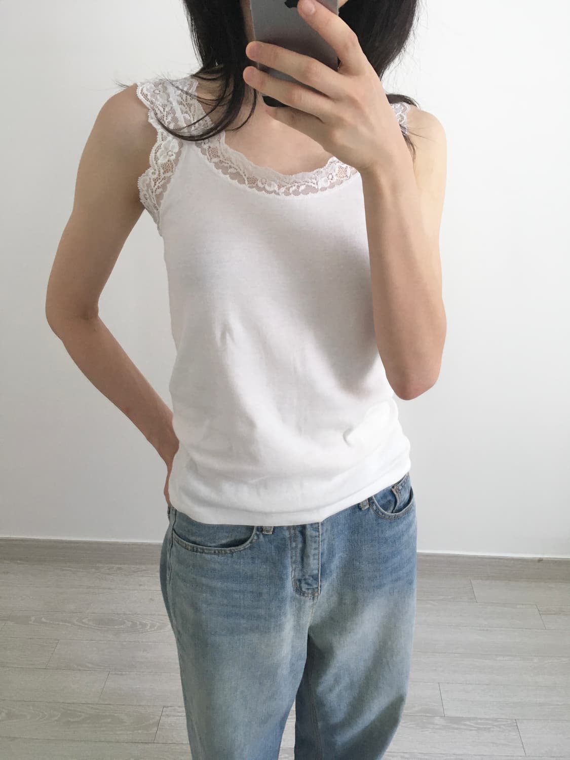 cotton lace sleeveless 상품이미지3