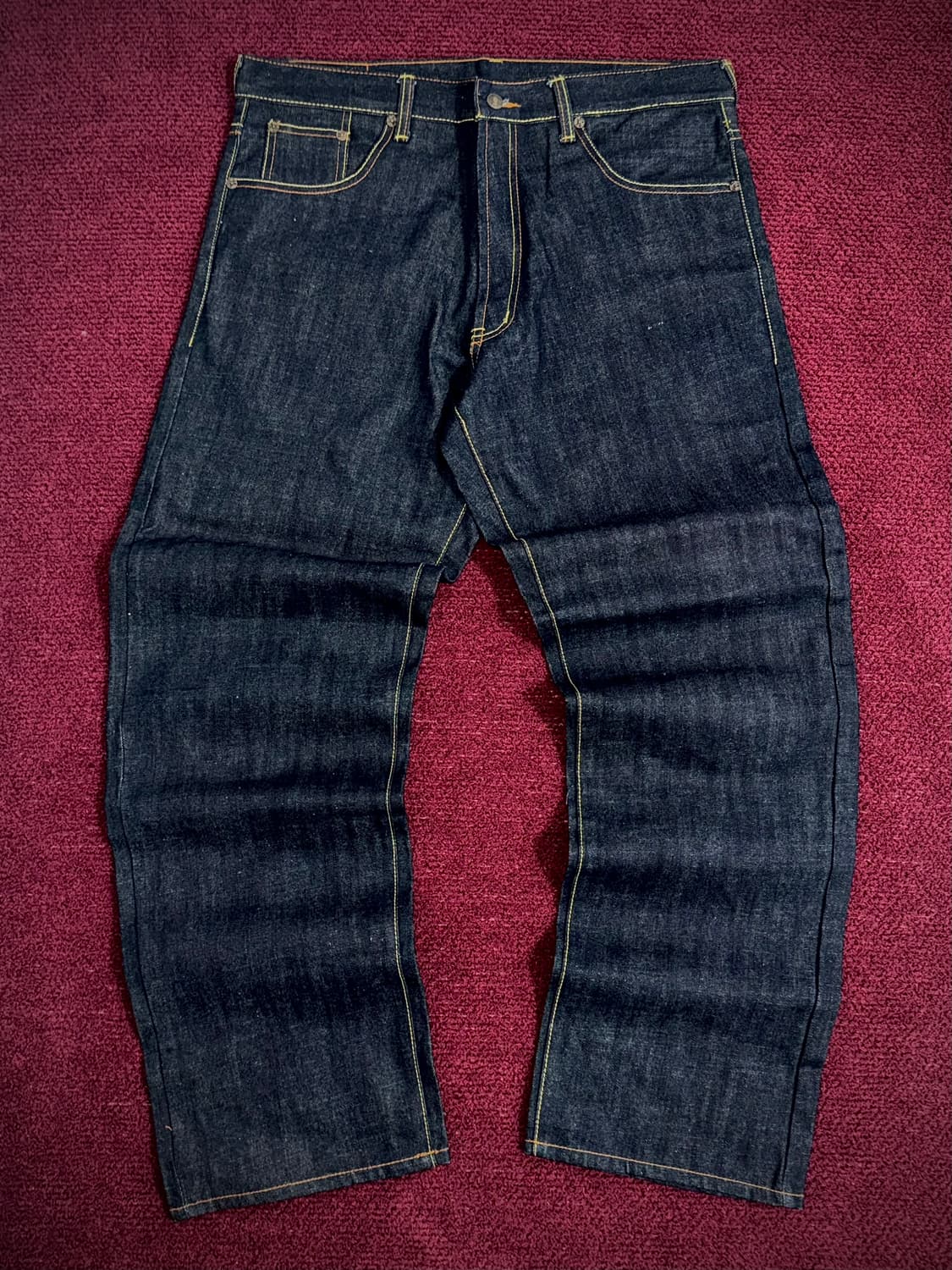 에비수 No.2 뱀피 다이코쿠 호랑이 자수 셀비지 36 (상태 최상) 상품이미지6