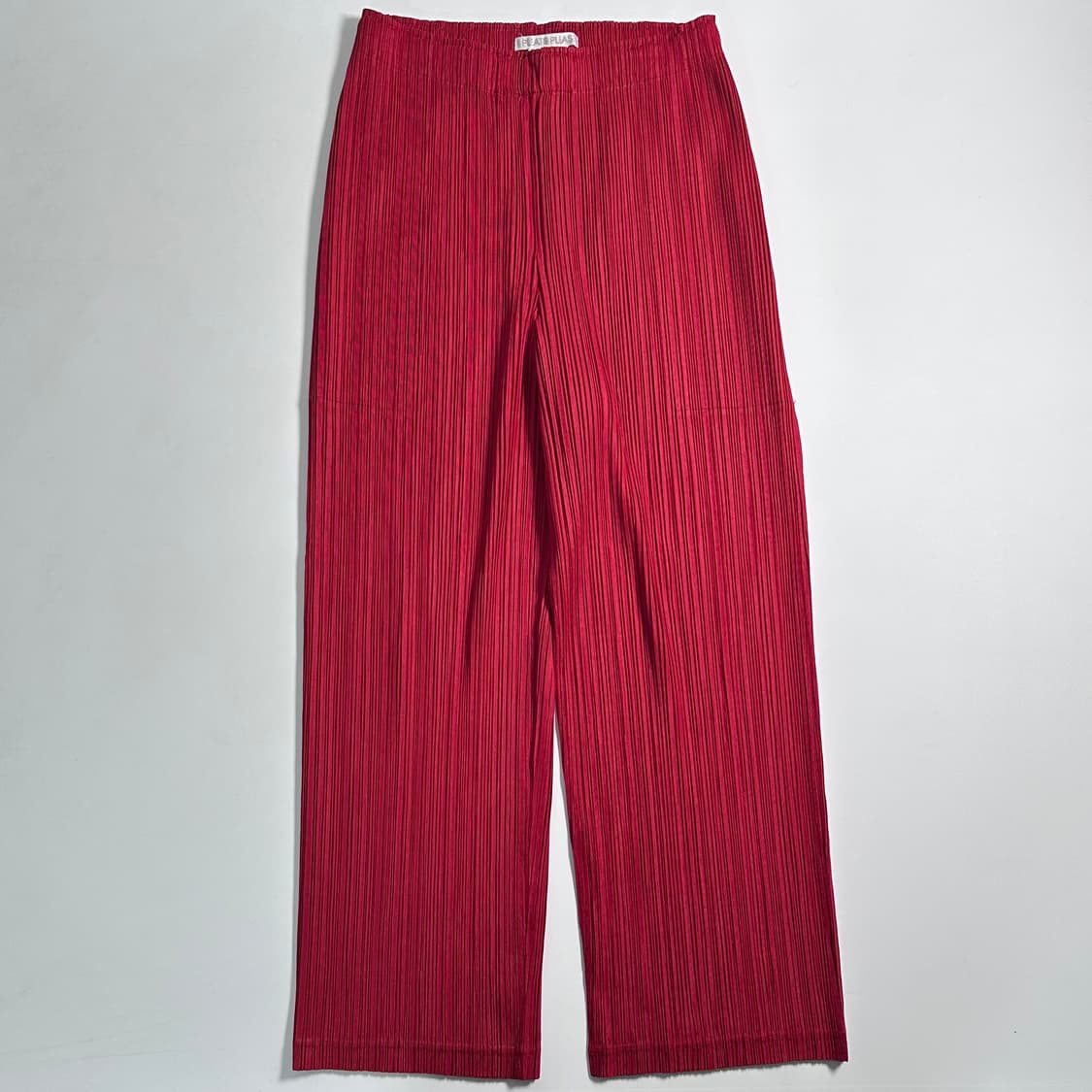 플리츠 플리즈 레드 팬츠  상품이미지1