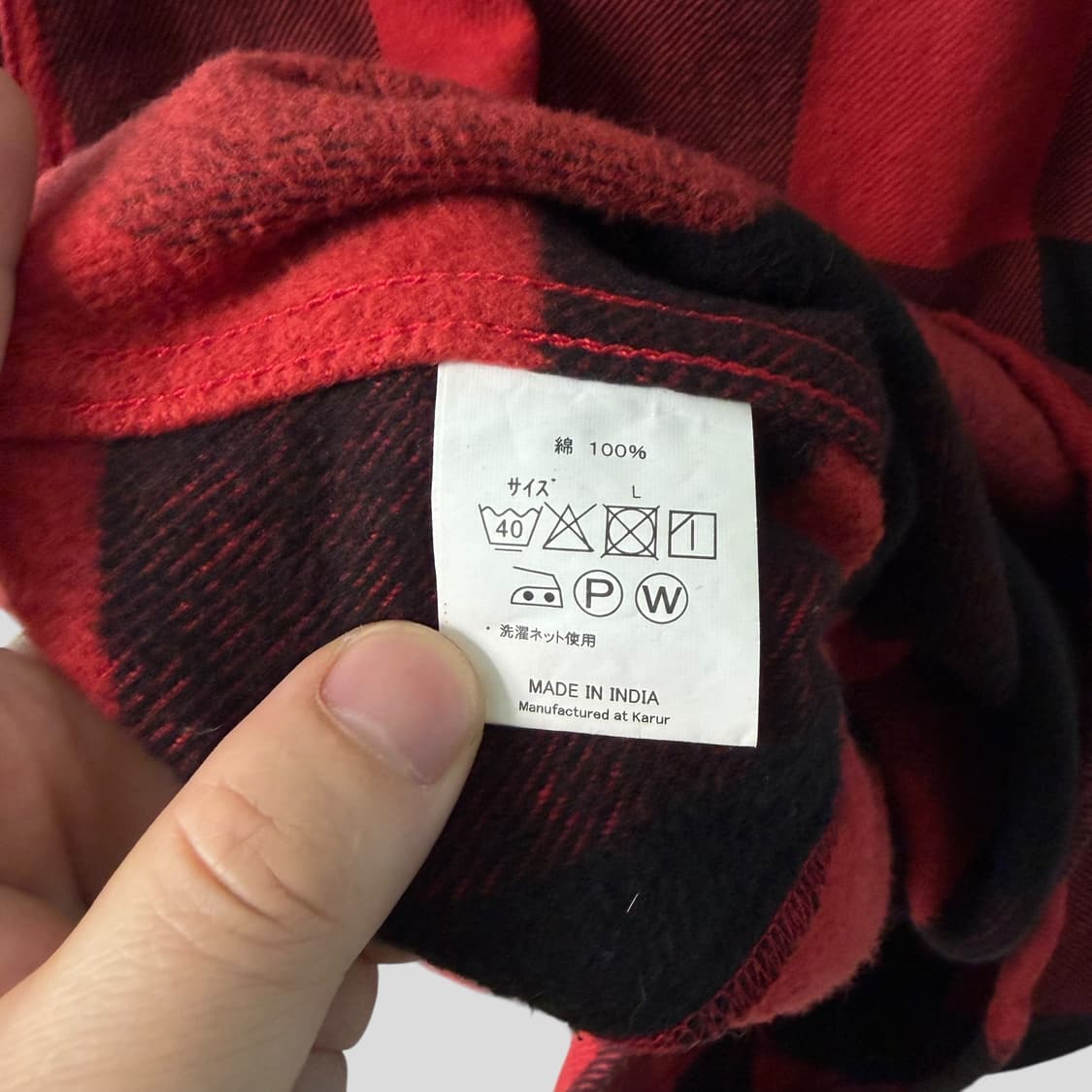 (L)ALCARZA 버팔로 체크 헤비 플란넬 체크셔츠 상품이미지7