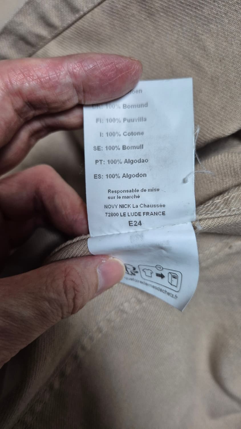 베트라 베이지  44사이즈 chalk cotton 상품이미지5