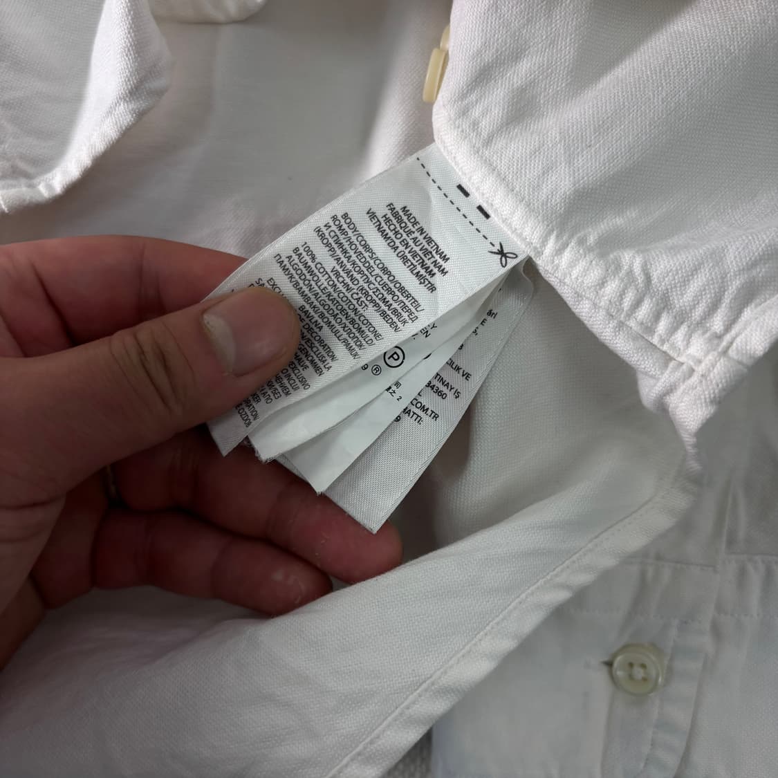 105 폴로랄프로렌 신형라벨 코튼 화이트 셔츠  상품이미지6