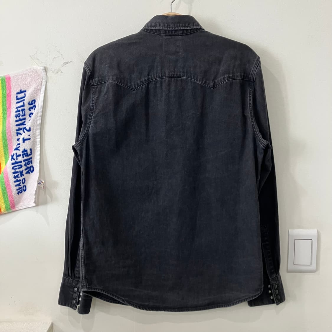 78 리바이스 웨스턴 데님 셔츠 흑청블랙 상품이미지2