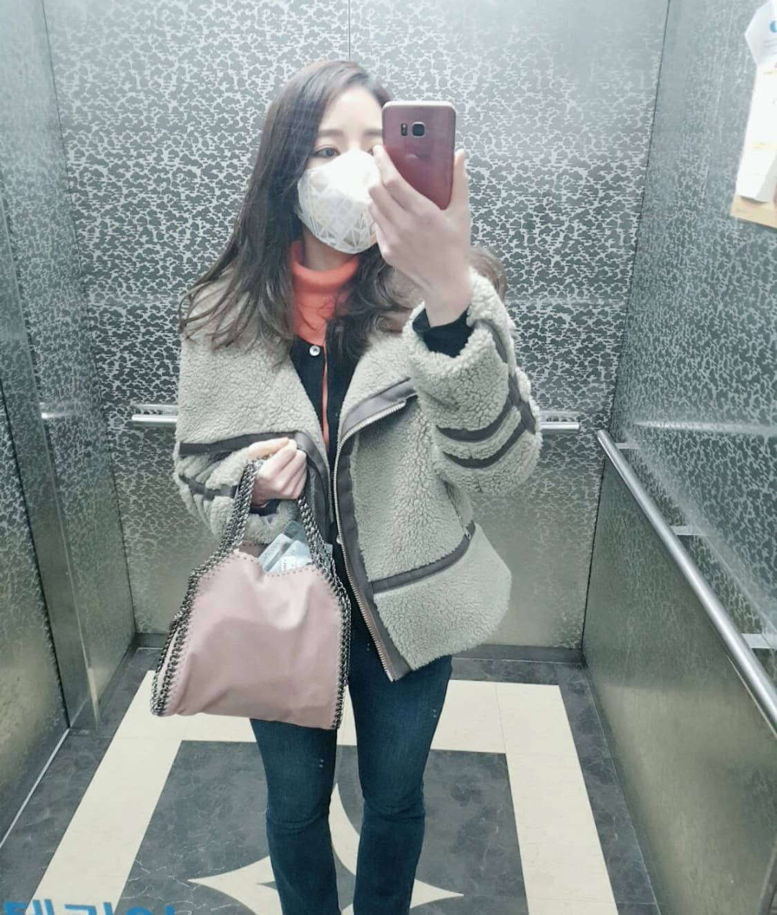 스텔라맥카트니 로즈핑크색 파라벨라 토트백 상품이미지4