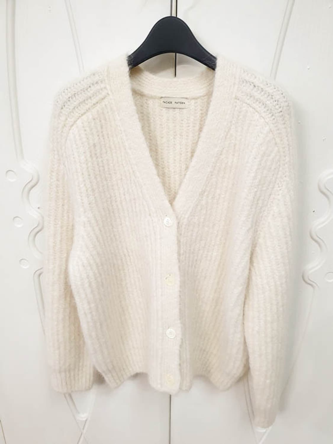 파사드패턴 여성 클라우드 알파카 가디건 S 상품이미지2