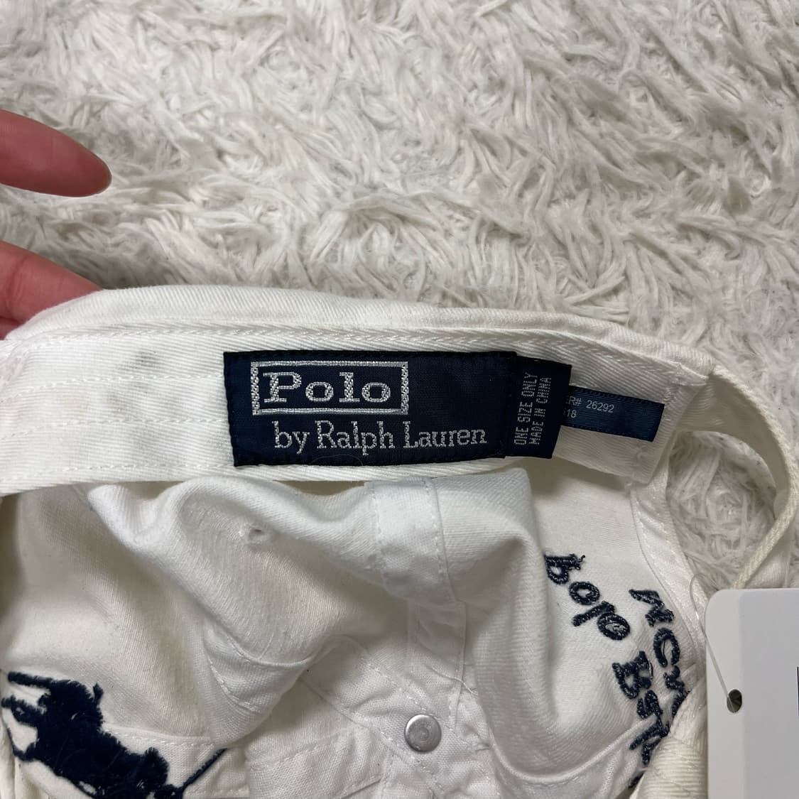 Polo big pony white ball cap 상품이미지4