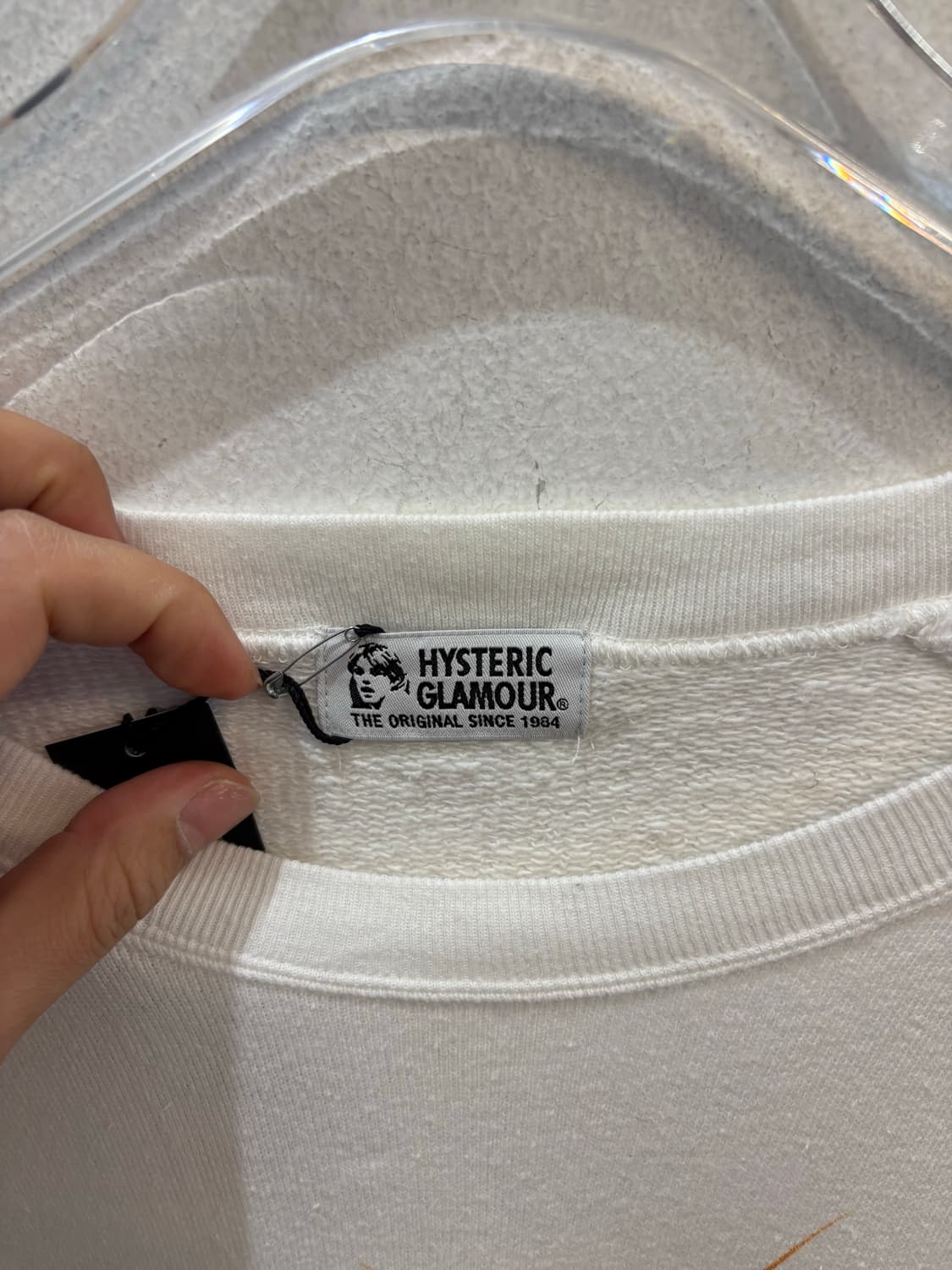 Hysteric Glamour white L sleeve T 상품이미지6