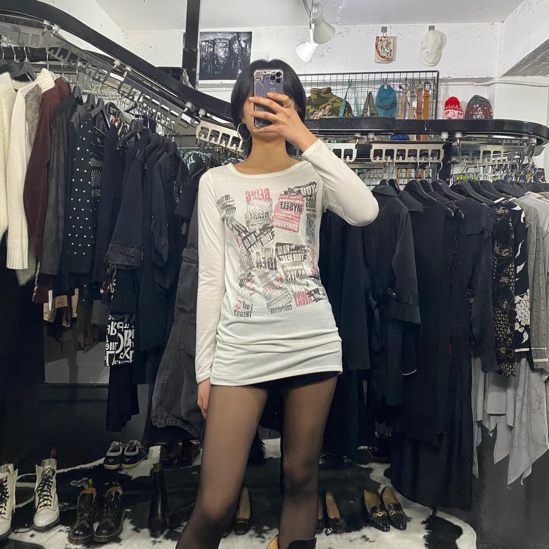 Candy can CK 레터링 롱슬리브 상품이미지1