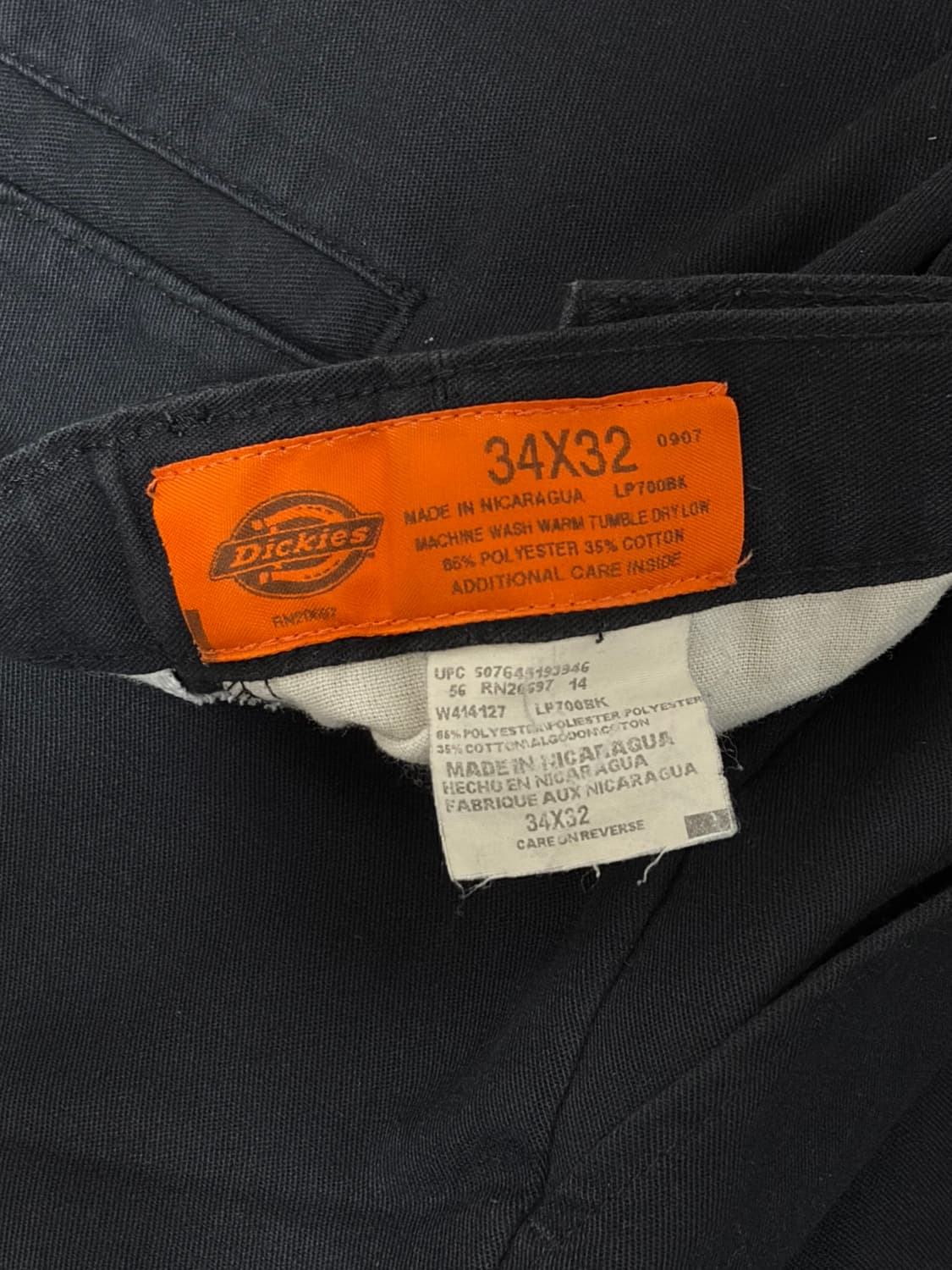 90‘s Dickies 디키즈 34x32 워크팬츠 상품이미지4