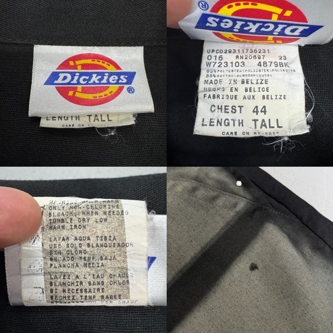 디키즈 90s OG 페이딩 워크 커버올 점프수트 상품이미지10