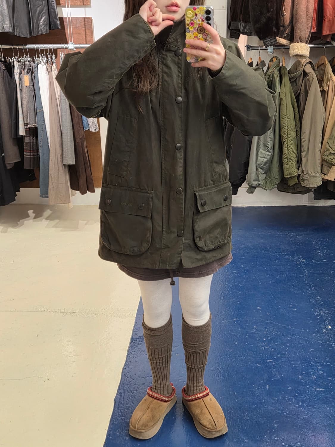 Barbour 바버 비데일 올리브 왁스 자켓 상품이미지1