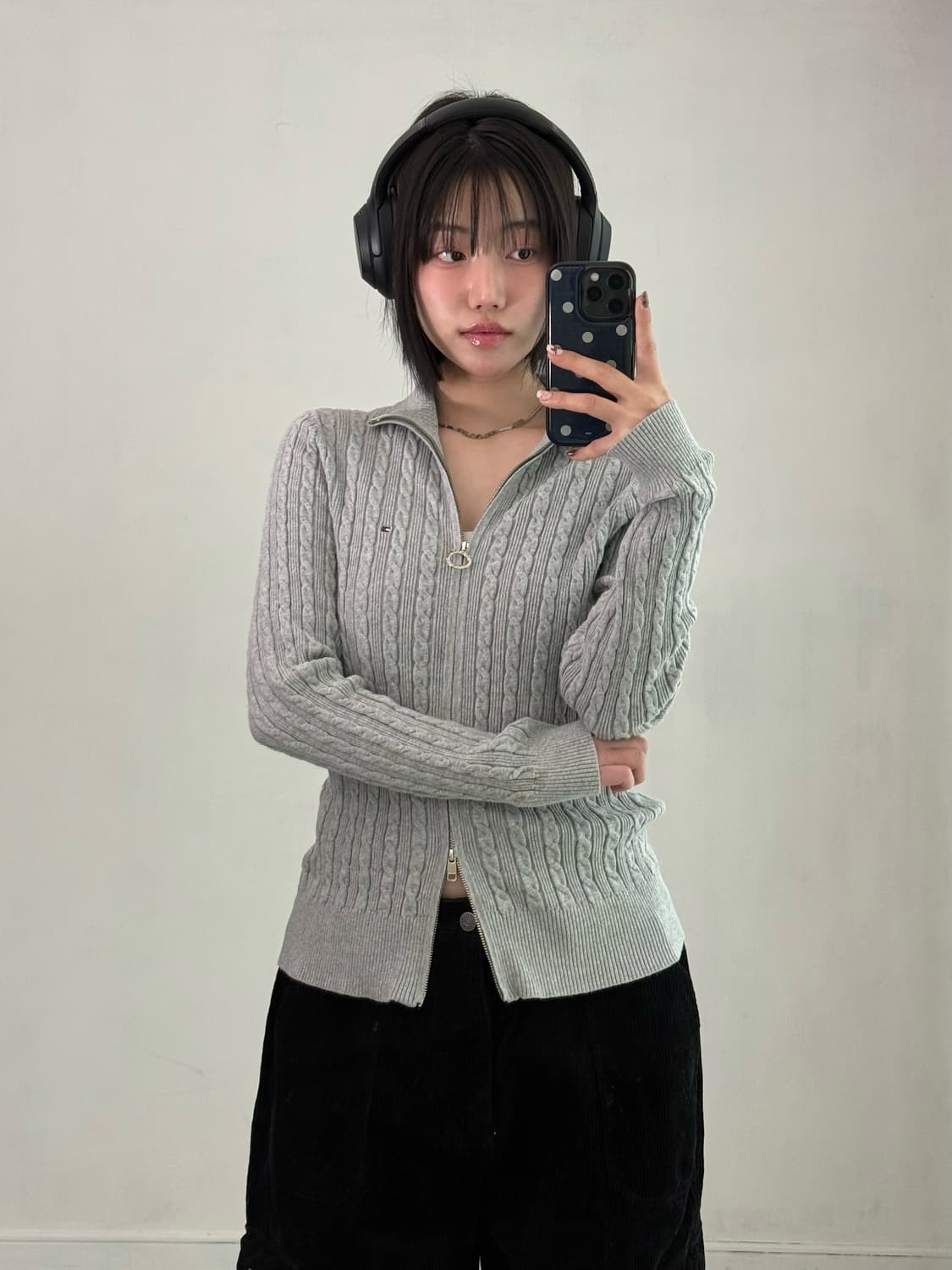 타미힐피거 슬림 니트집업 상품이미지2