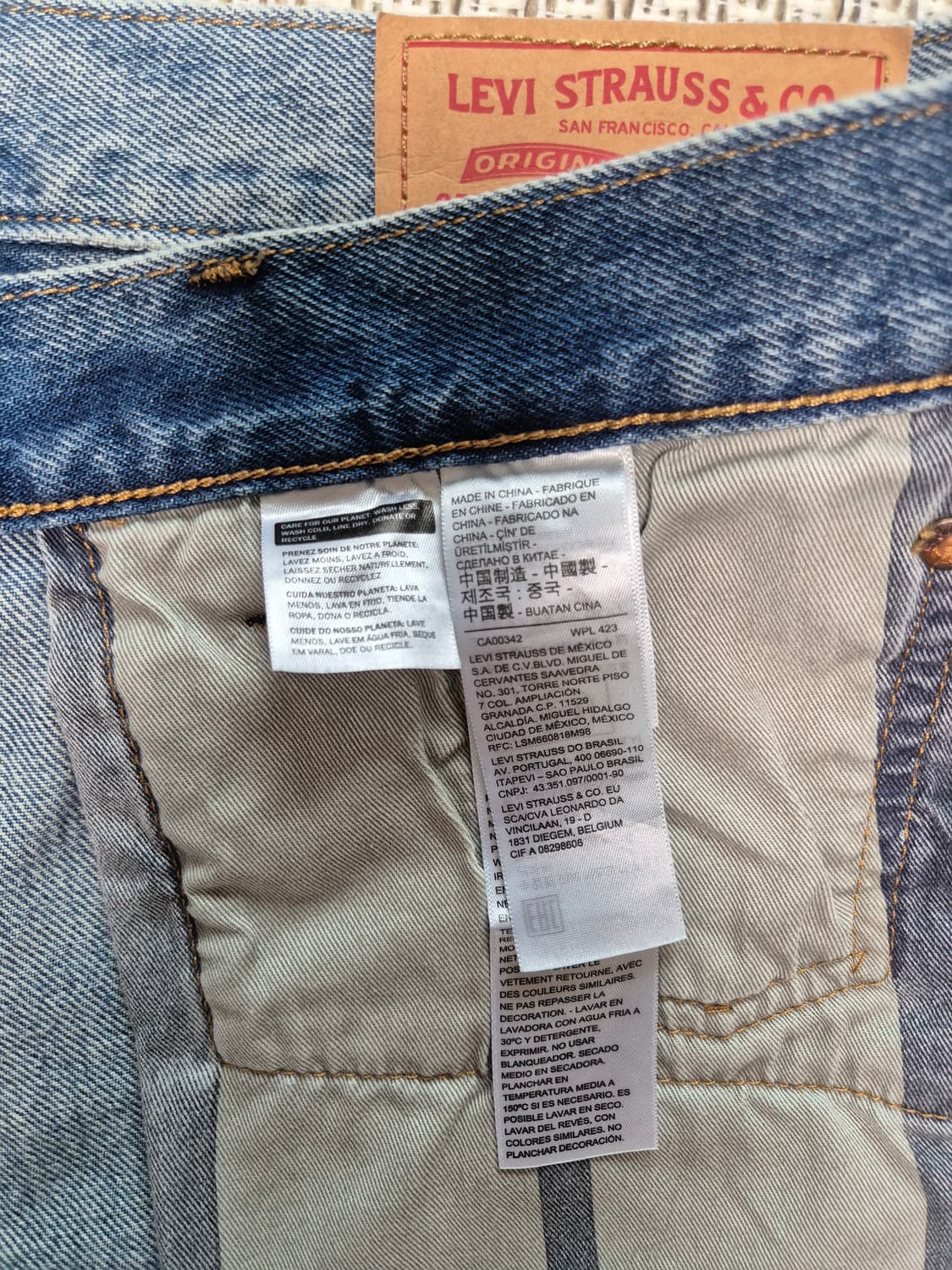 스투시 x 리바이스 엠보스드 501 진 (인디고) 상품이미지6