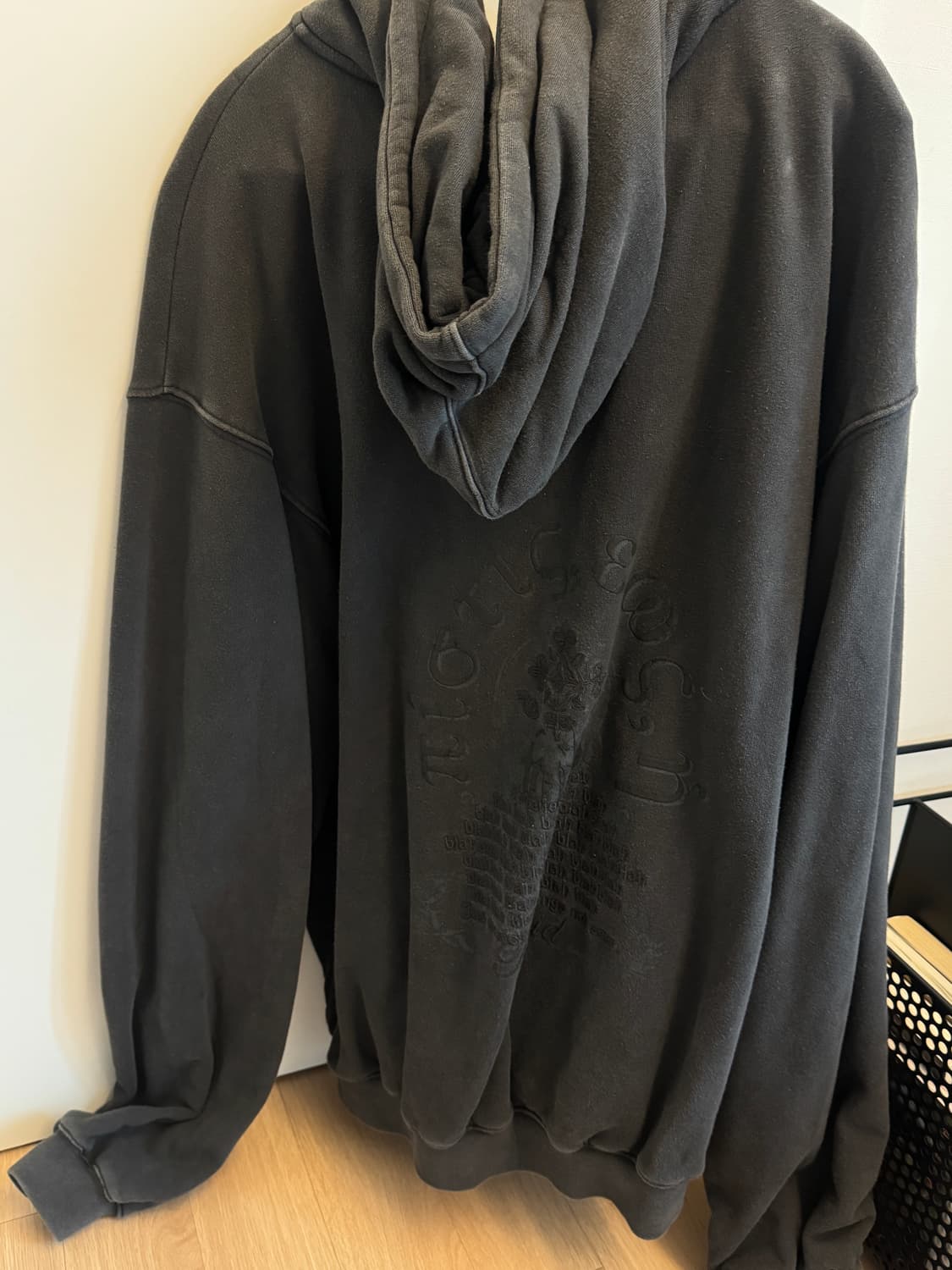 tuewid 트위드 PIMENT 다크그레이 후드 집업(김원중착용) 상품이미지2