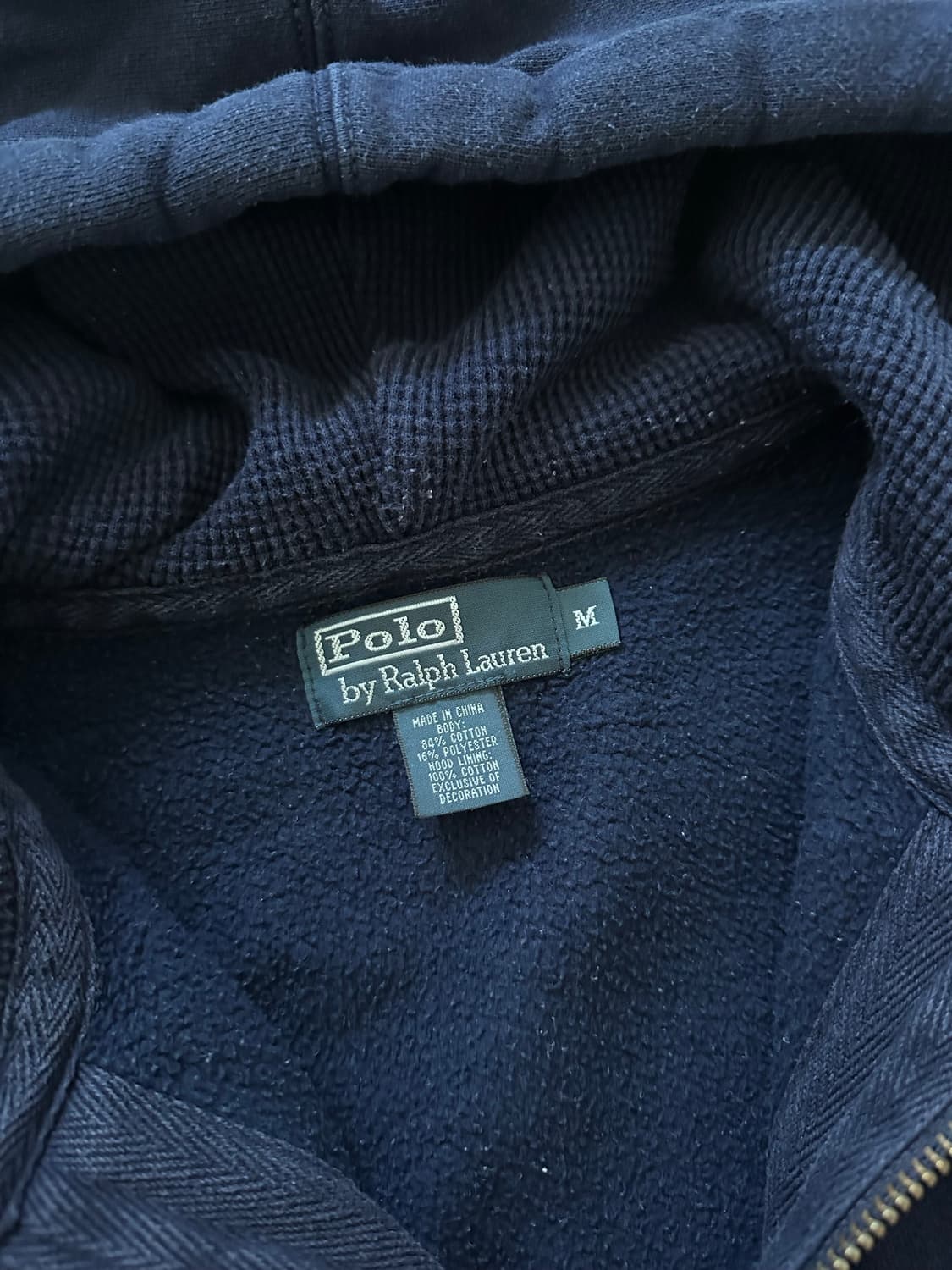 폴로 랄프로렌 포니로고 네이비 써멀 헤비 후드집업 상품이미지7