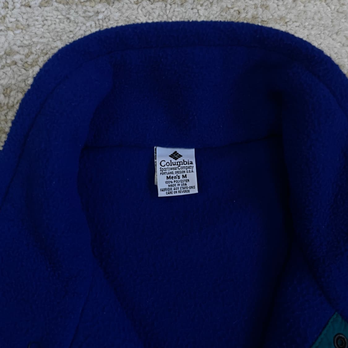 [M] 90s 컬럼비아 made USA 후리스 풀오버 플리스 신칠라 상품이미지3