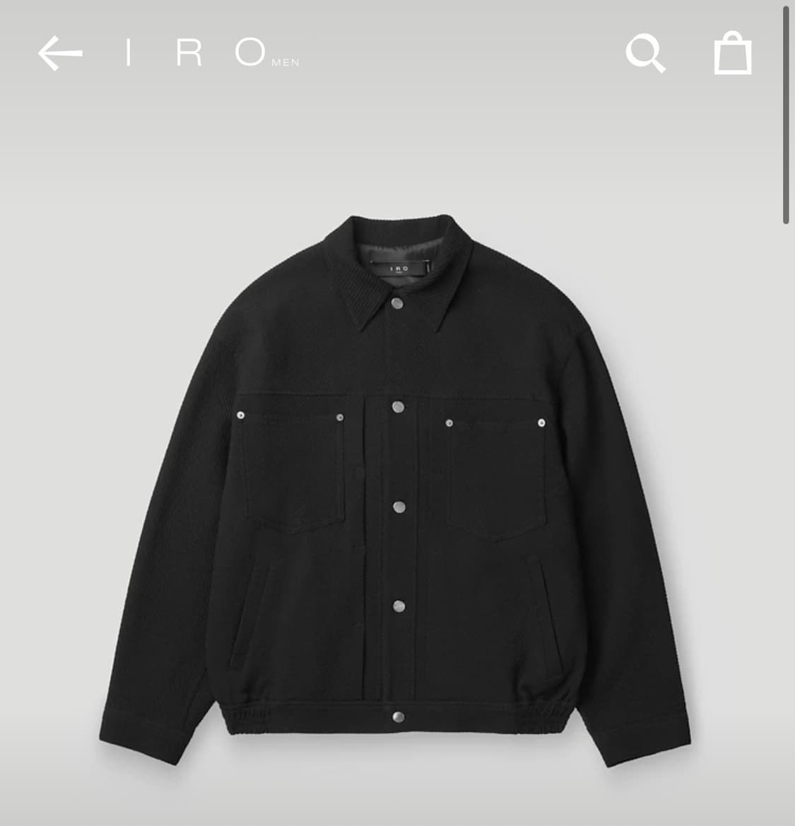 iro 이로 ENIGME 엠보 트윌 트러커 자켓 상품이미지1