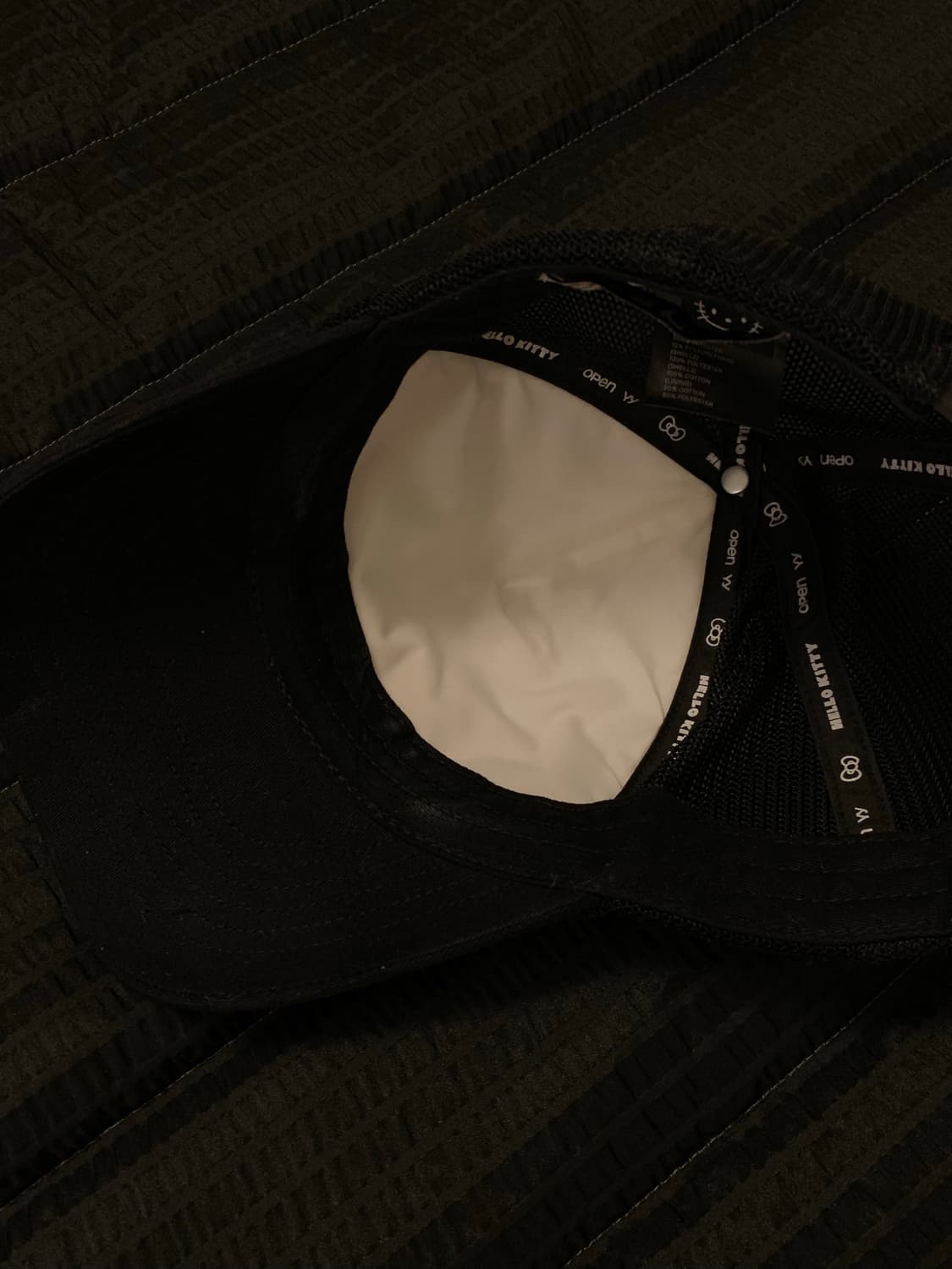 Open Yy x Hello Kitty Trucker Cap Black 상품이미지3