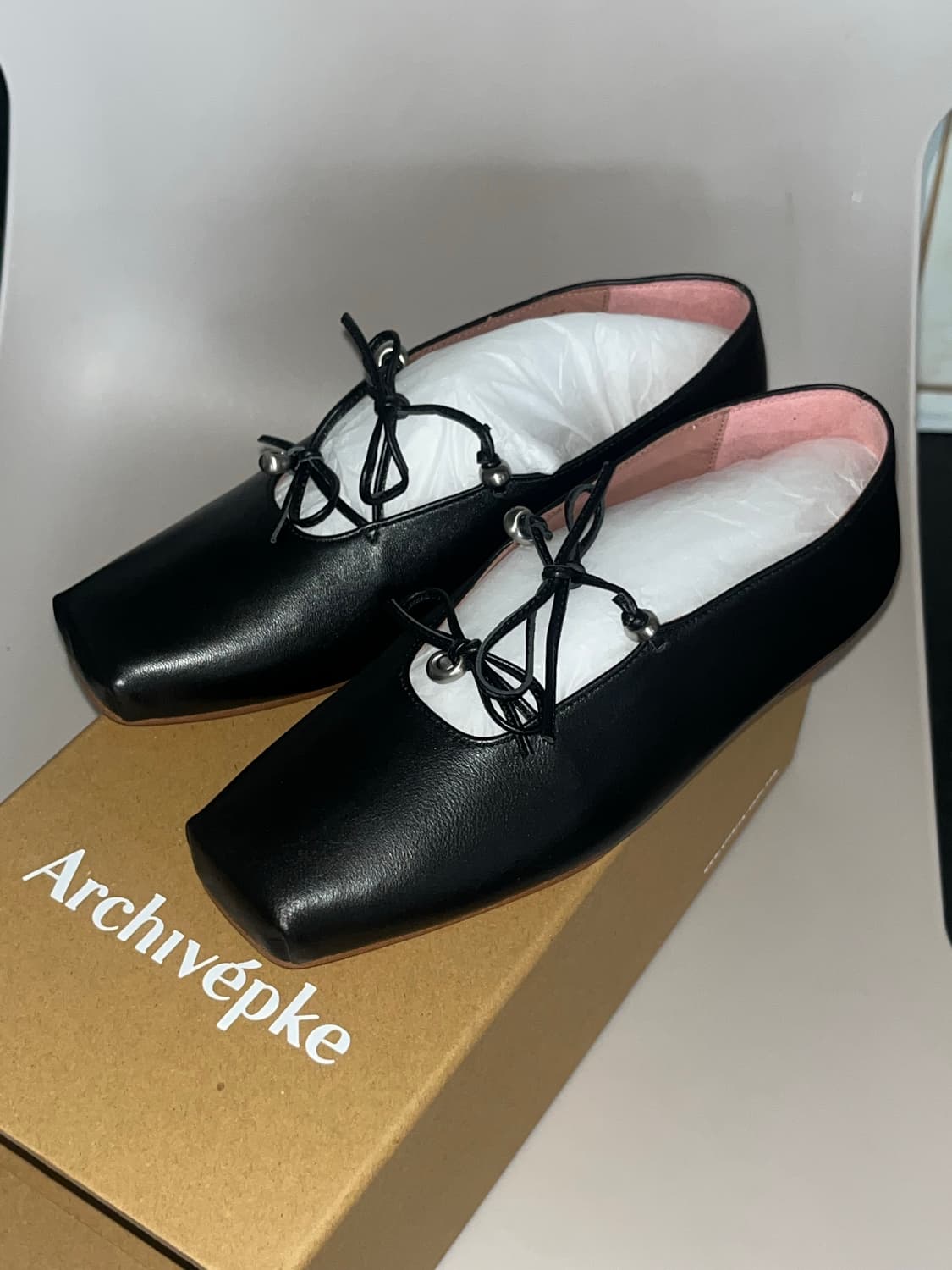 새상품) 아카이브앱크 플랫 gem string flat (딥슬립) 360 상품이미지1