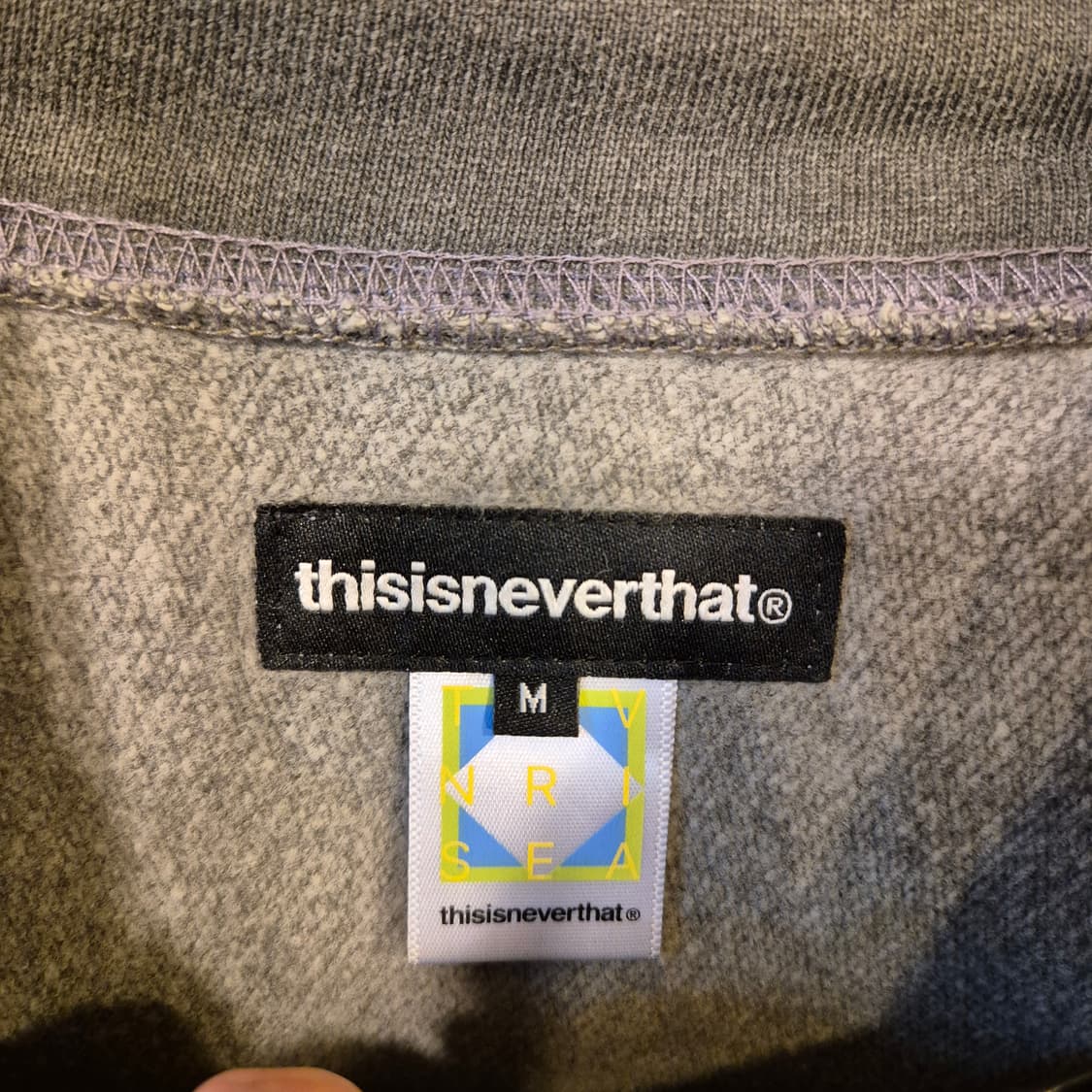 M 디스이즈네버댓 피그먼트워싱 오버핏 맨투맨  상품이미지3