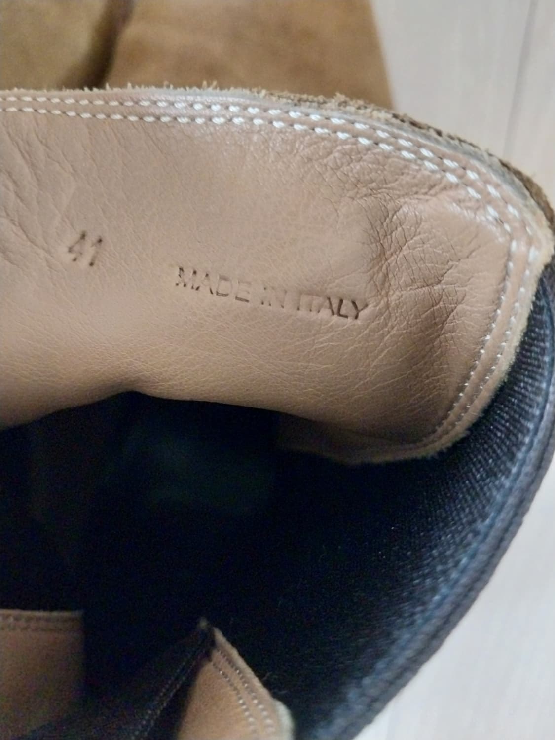 산드로 스웨이드 첼시 부츠 카멜 상품이미지4