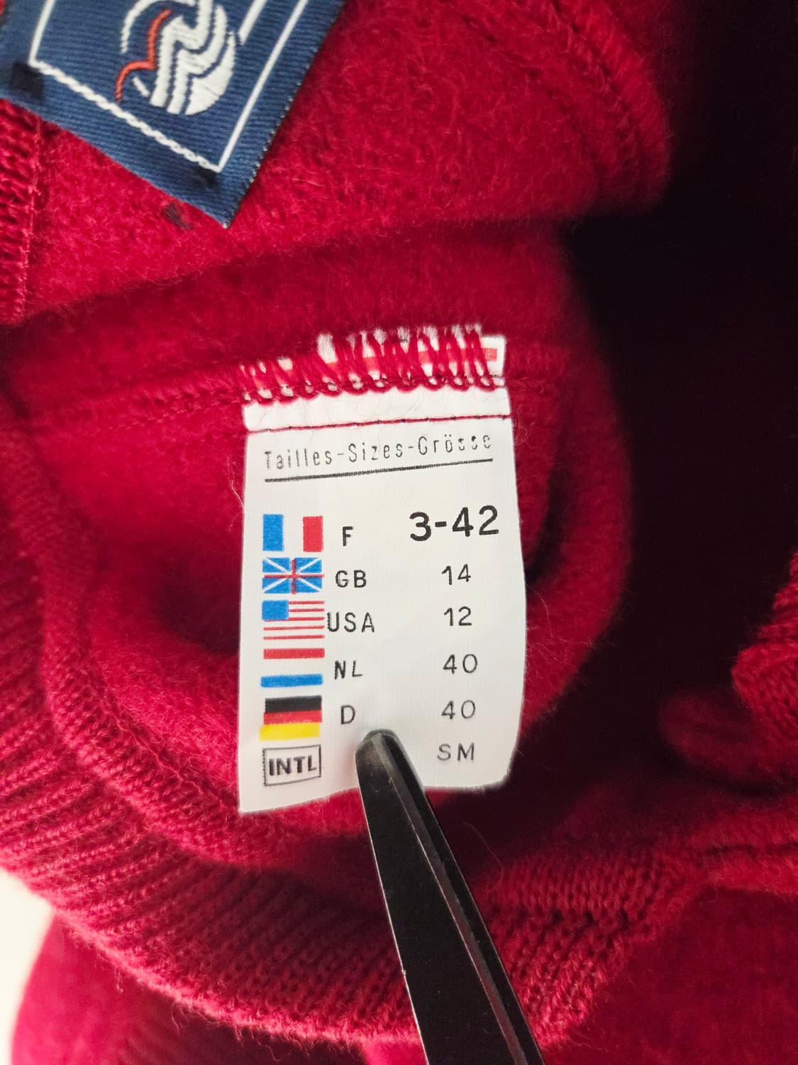 55~66. 세인트제임스 레드 배색 니트 가디건 상품이미지7