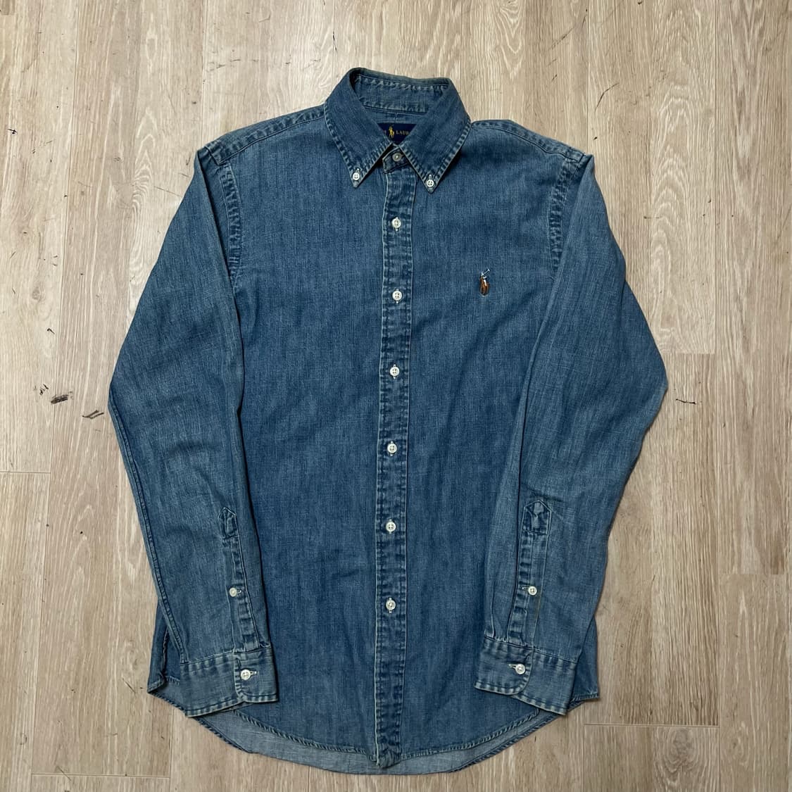 폴로 랄프로렌 커스텀핏 청남방 데님셔츠 S/90 상품이미지1