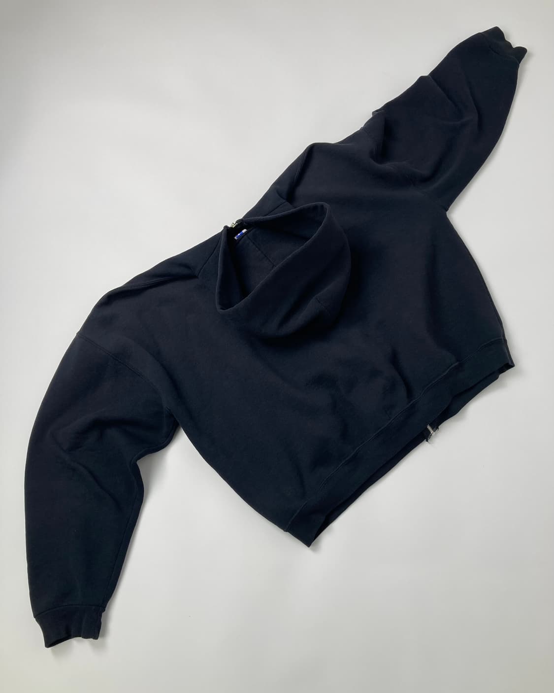 90s Russell Zip Up Hoodie (black) 상품이미지2