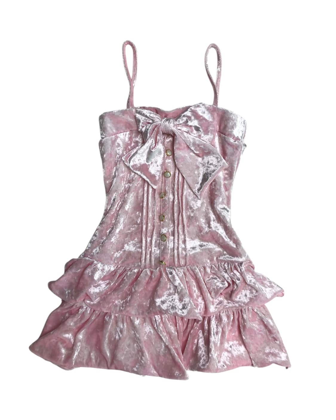 트랄라라 파티 벨벳 딸기우유 원피스 상품이미지1