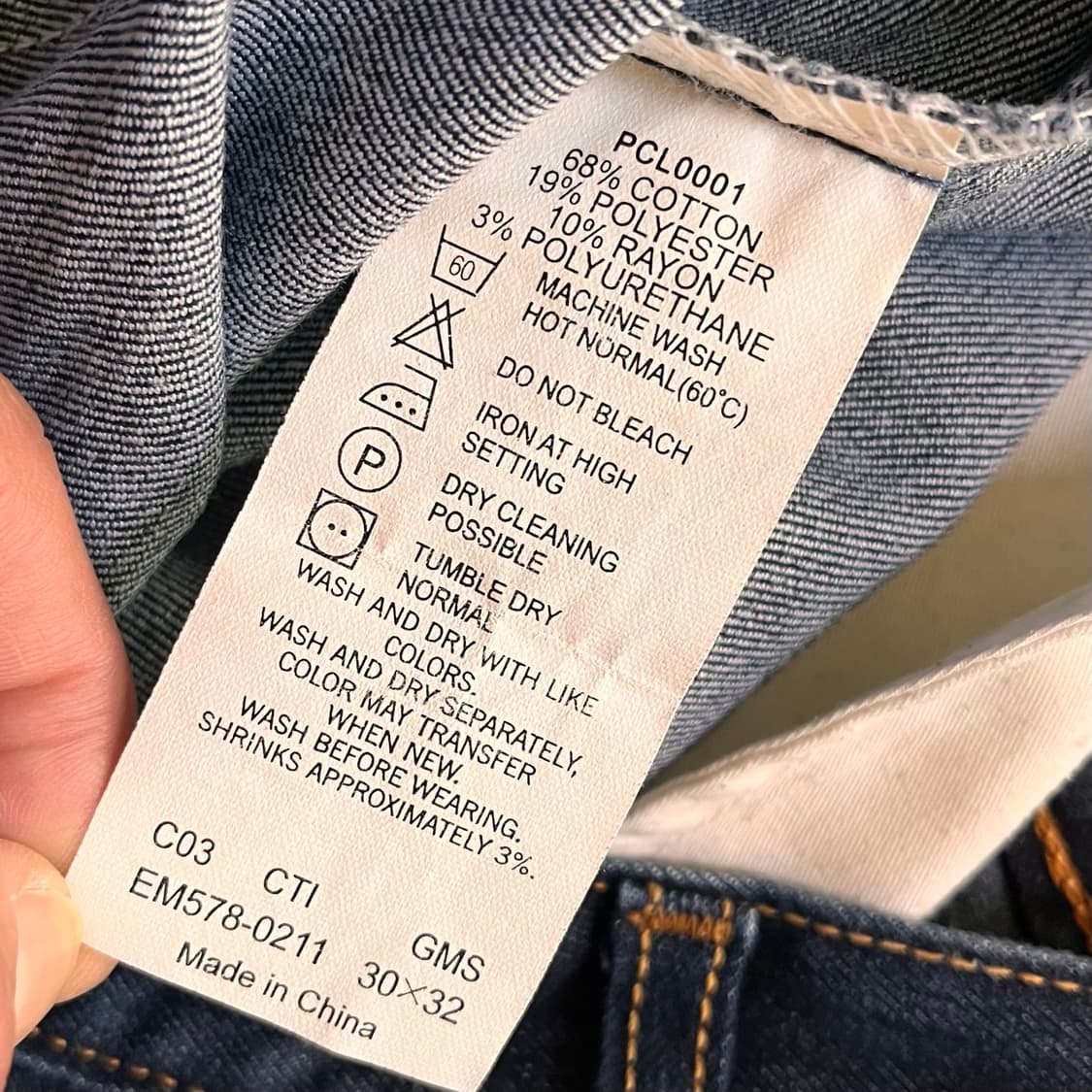 리바이스 EM578 오렌지탭 데님팬츠 W76 L82 상품이미지5