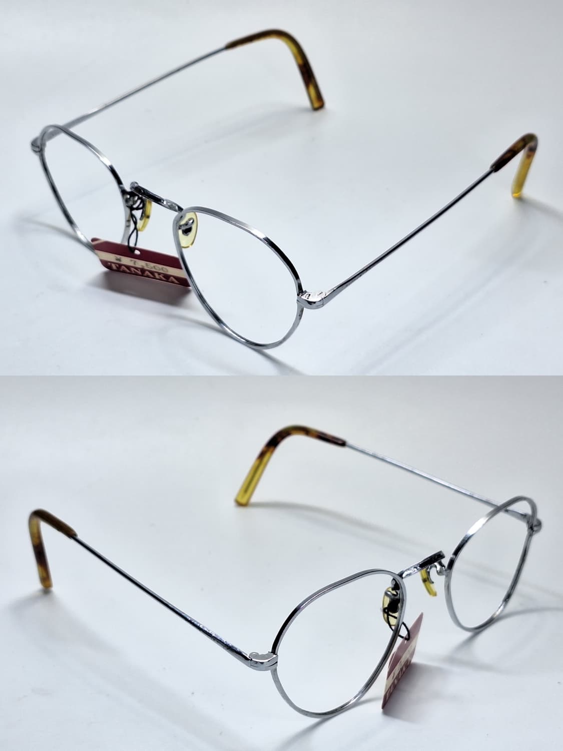 80s 일본제 빈티지 데드스톡 미사용/역삼각형 판토형 안경테 클래식 상품이미지5