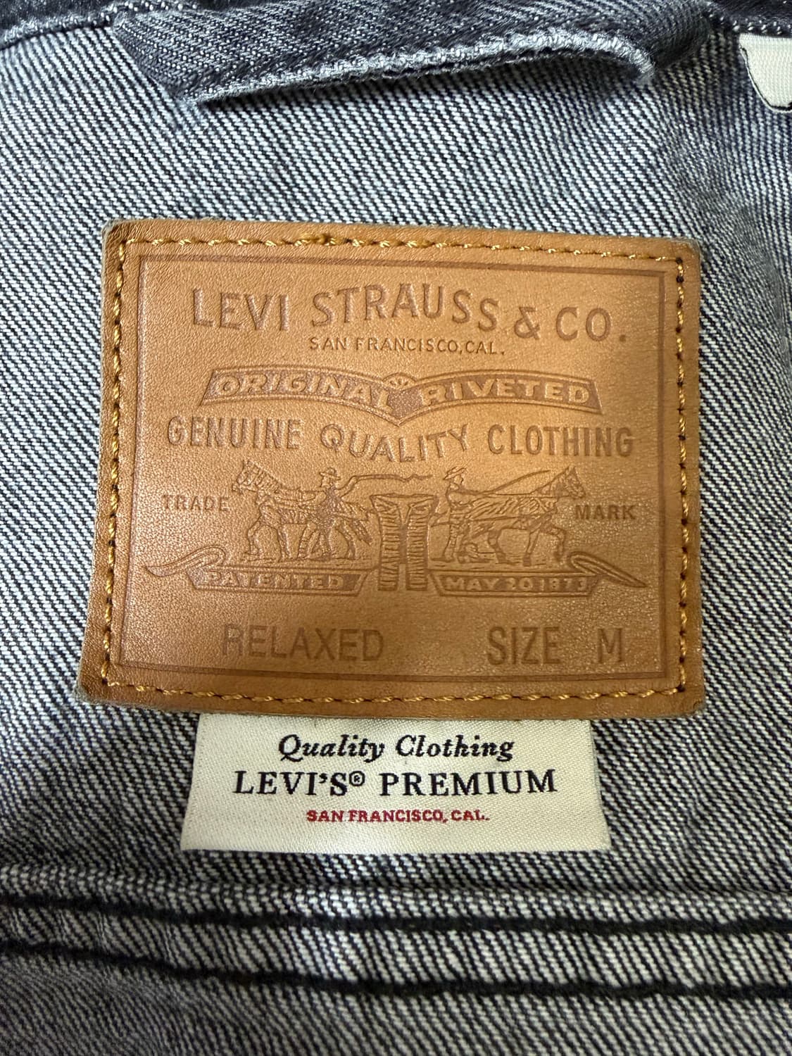 리바이스 타입1 트러커 데님 자켓 블랙 M 상품이미지2