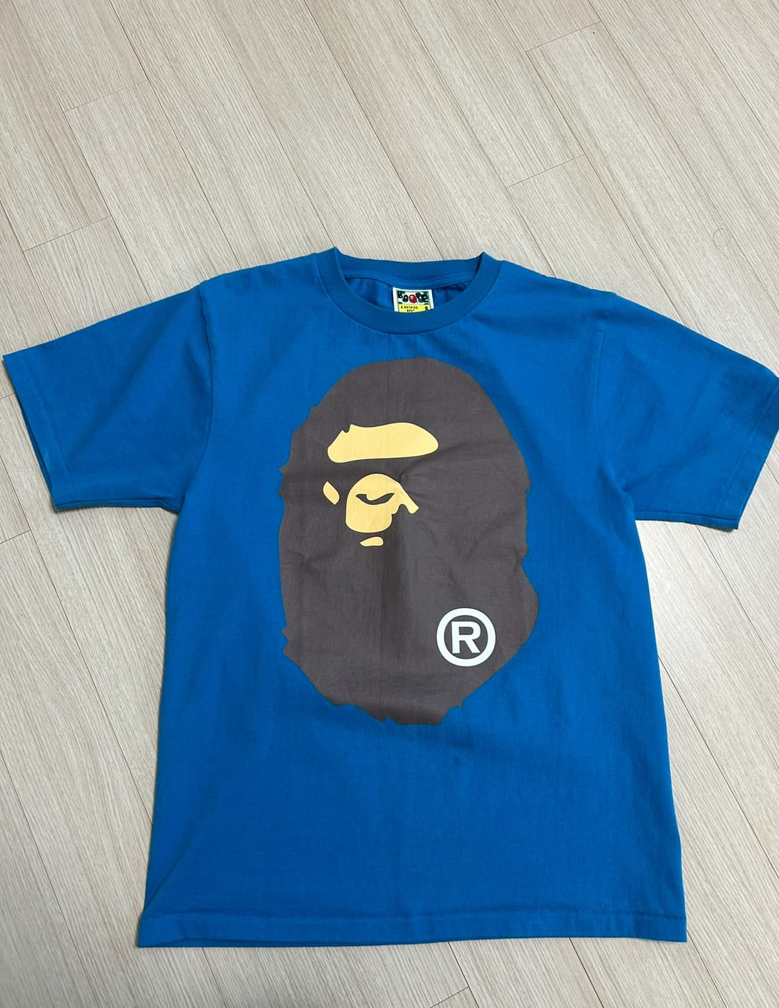 베이프 반팔 블루 s 상품이미지1