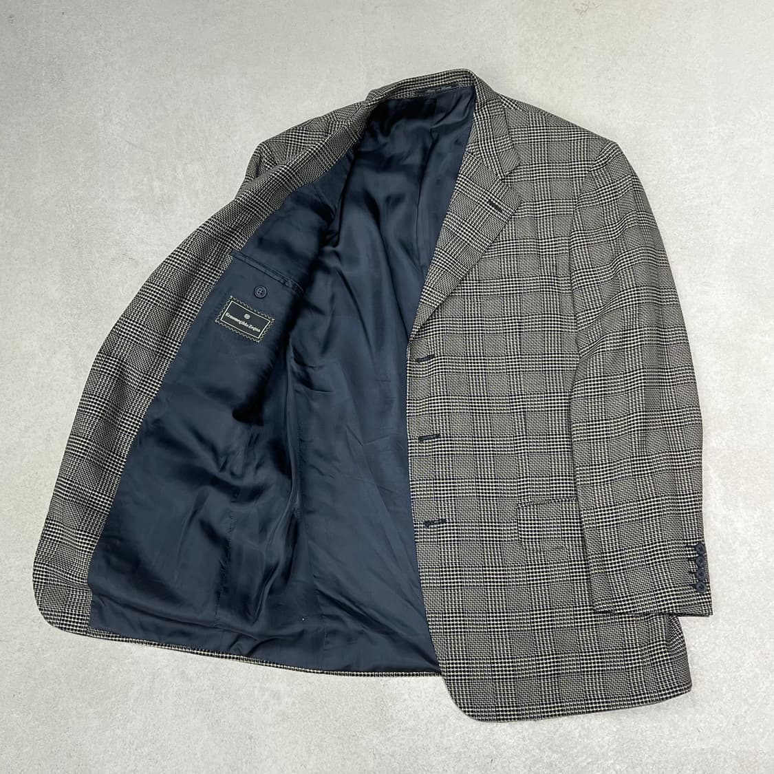 에르메네질도 제냐 체크 울 블레이저 s09679 상품이미지3