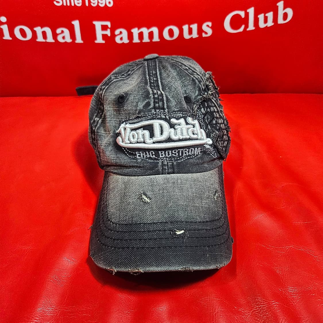 본터치(Vondutch) 빈티지 y2k 워시드 차콜 볼캡 상품이미지3