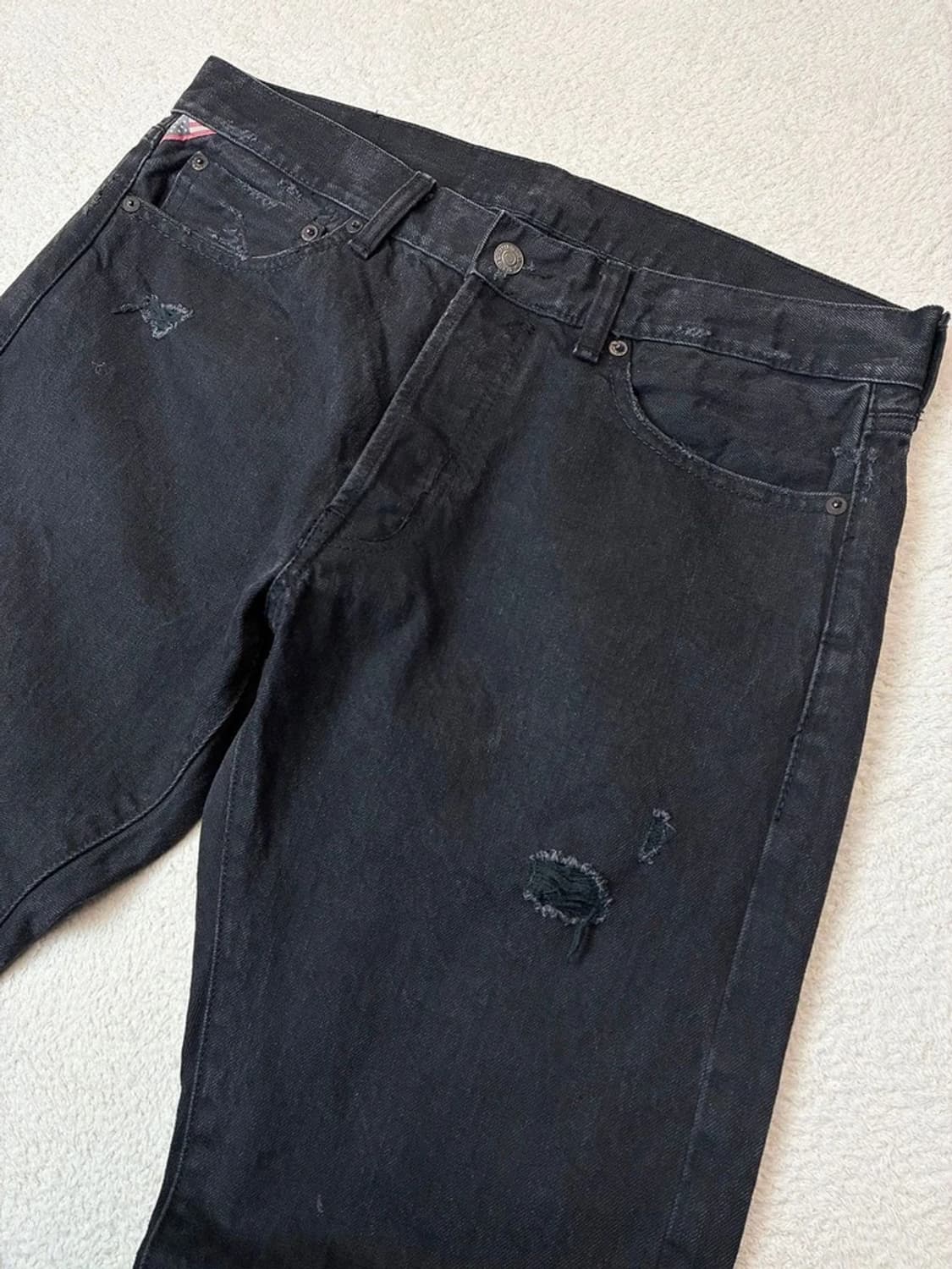 데님앤서플라이 빈티지드 스트레이트 데님 팬츠 PN6185 상품이미지2