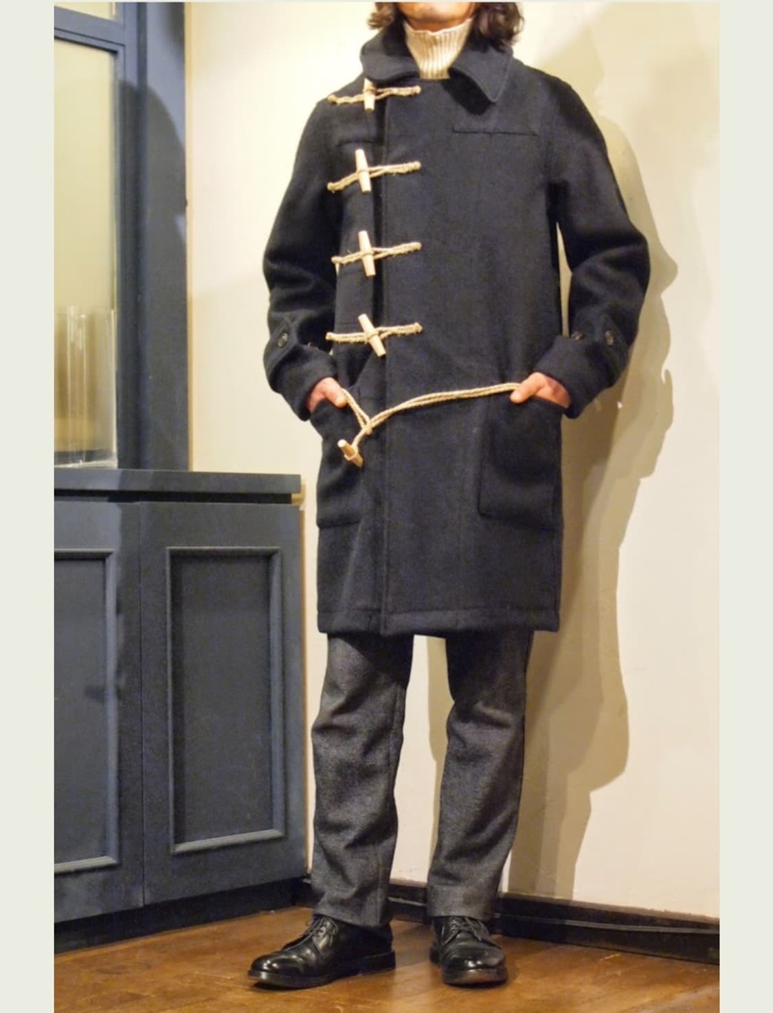 (무료배송) 영국제 나이젤카본 어센틱 롱더플코트 / 네이비 / 90사이즈 상품이미지7