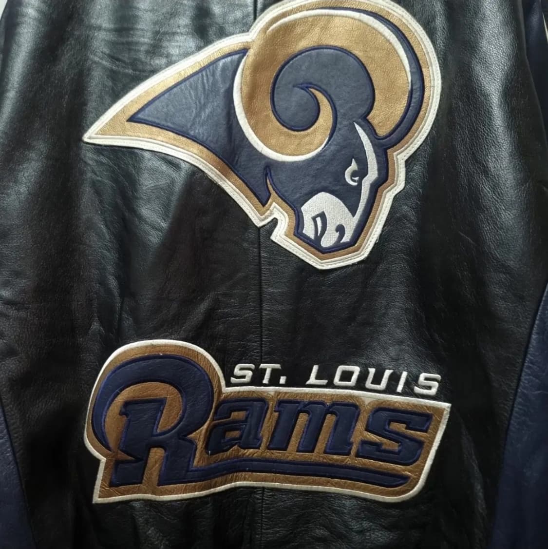 NFL 세인트루이스 램스 가죽자켓 M 상품이미지6