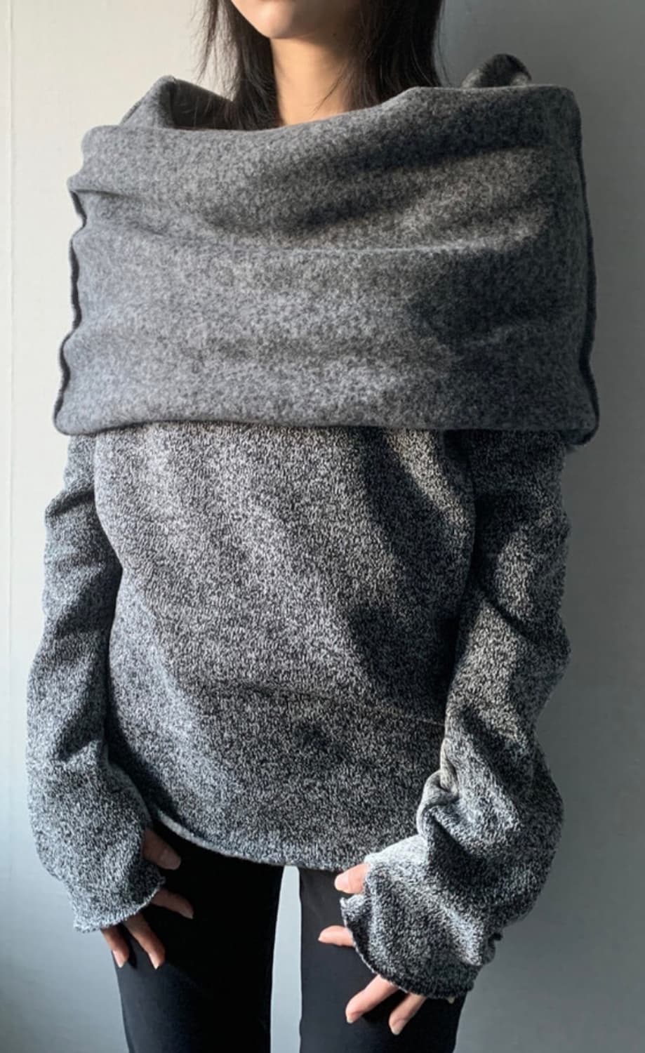 loooong neck knit top 상품이미지4