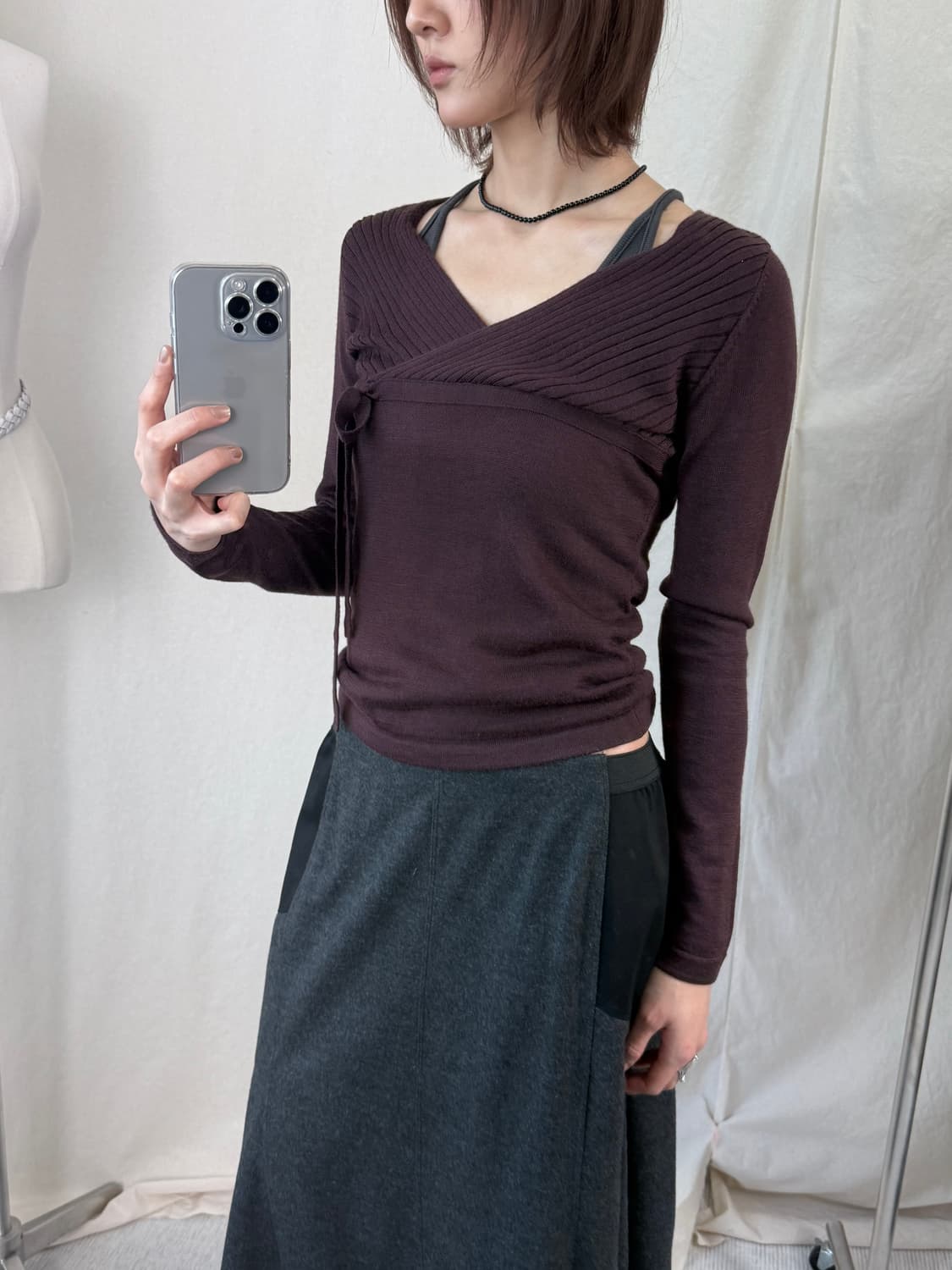 SPB 랩 니트 탑  상품이미지2