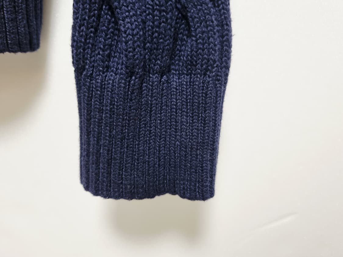 남성 2022 폴로 QR인증 긴팔 케이블 꽈배기 니트 코튼 스웨터 상품이미지3