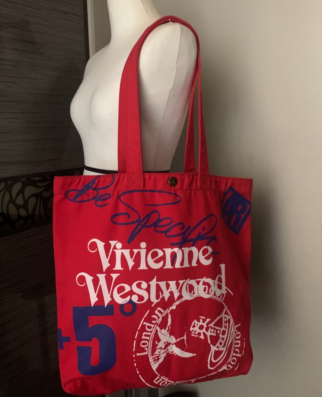 비비안웨스트우드 캔버스 숄더백 상품이미지4