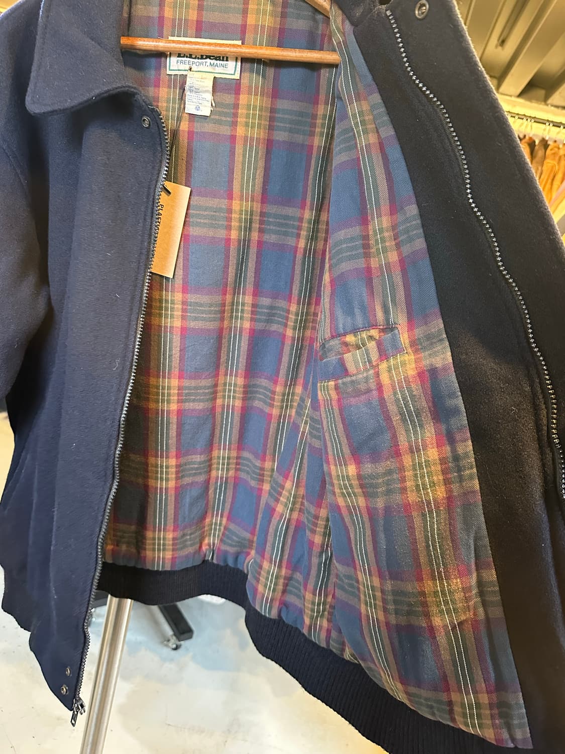 80-90 엘엘빈 헤비 퓨어 울 자켓 made in usa 상품이미지9