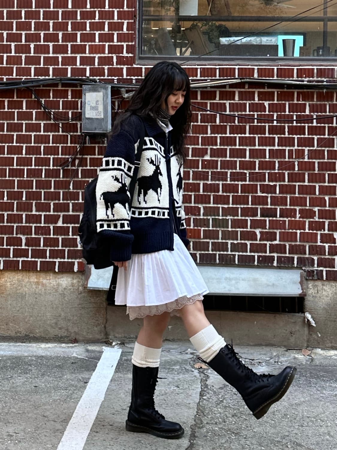 파르티멘토 니트 집업 핀턱원피스 슬립 원피스 코디세트 상품이미지4