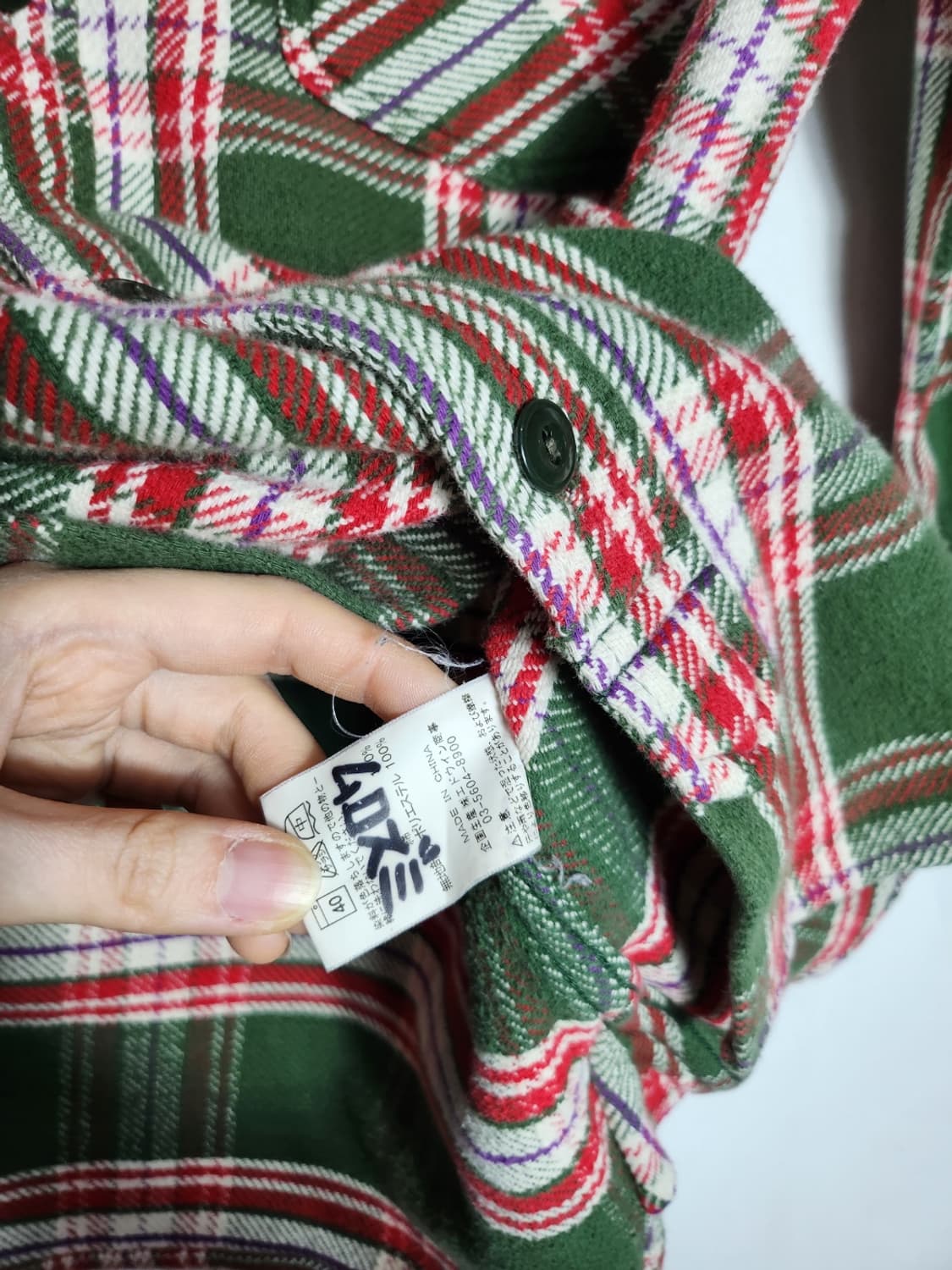 L 리 스포츠웨어 플란넬 체크셔츠 상품이미지4