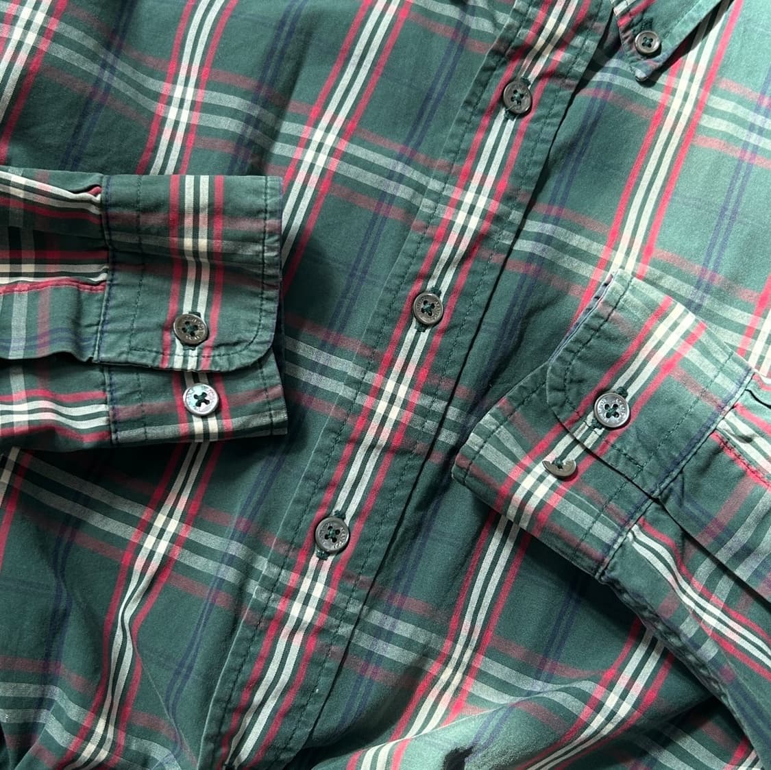 빈폴 체크 패턴 크롭 셔츠 상품이미지4