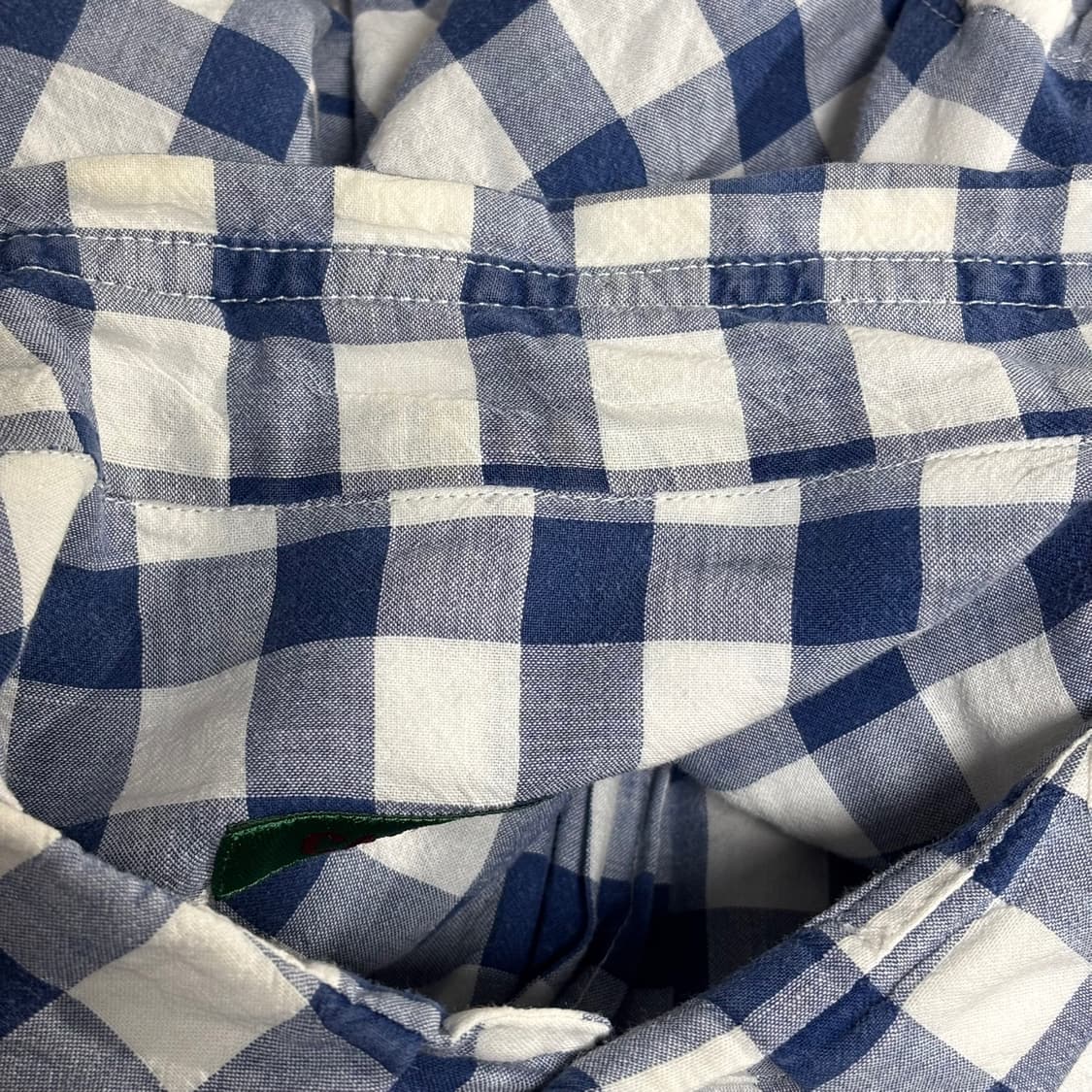 xs) casey casey 케이시케이시 깅엄 체크 셔츠 상품이미지5