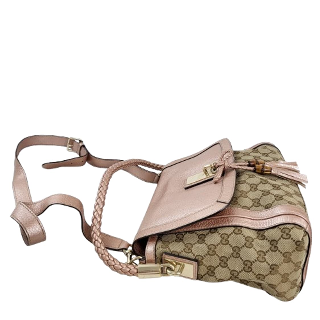 정품 구찌 282301 뱀부 태슬 벨라 플랩 숄더백 상품이미지5