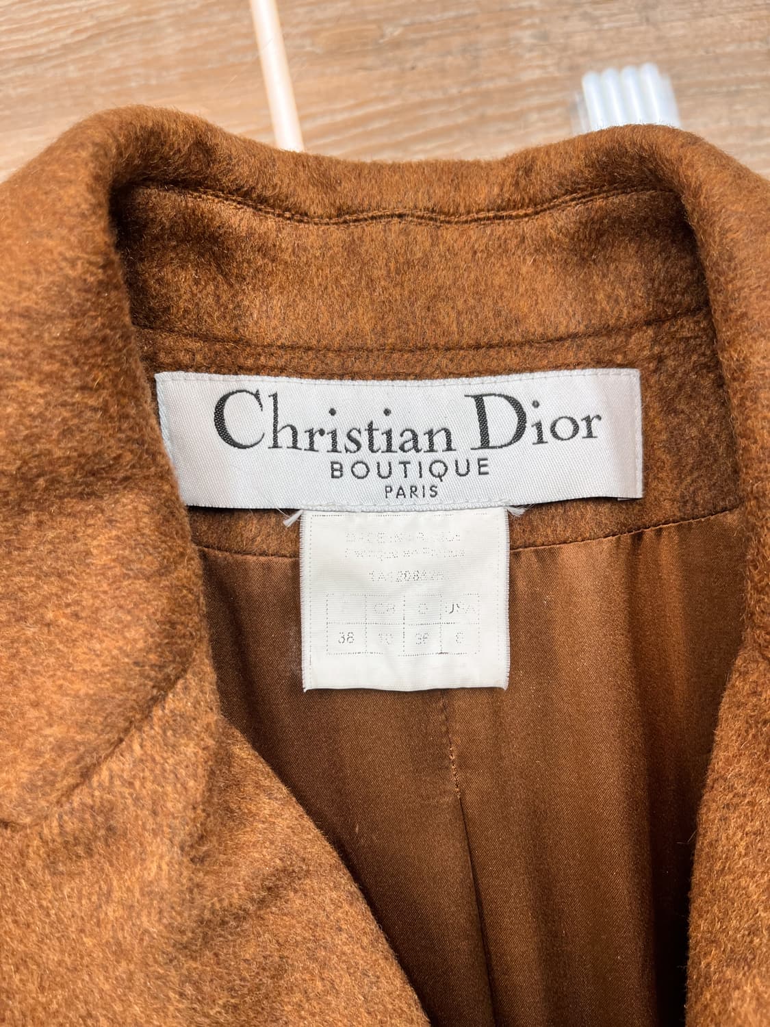 크리스찬 디올 100% 캐시미어 벨티드 코트 상품이미지5